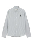AMI Paris De Coeur Monogram Striped-pattern Shirt - AMI Paris | Le Block Lyon