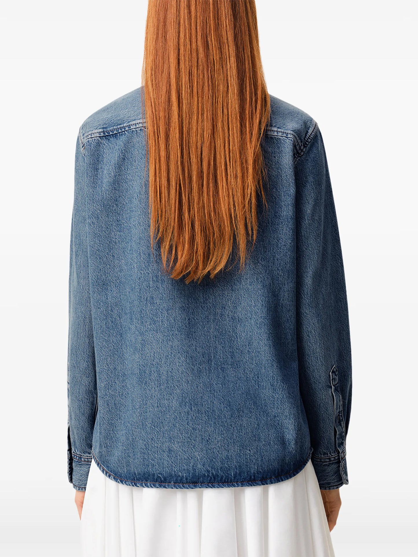 AMI Paris Ami De Coeur Buttned Cotton Shirt E26USH786DE0056 Vue 5