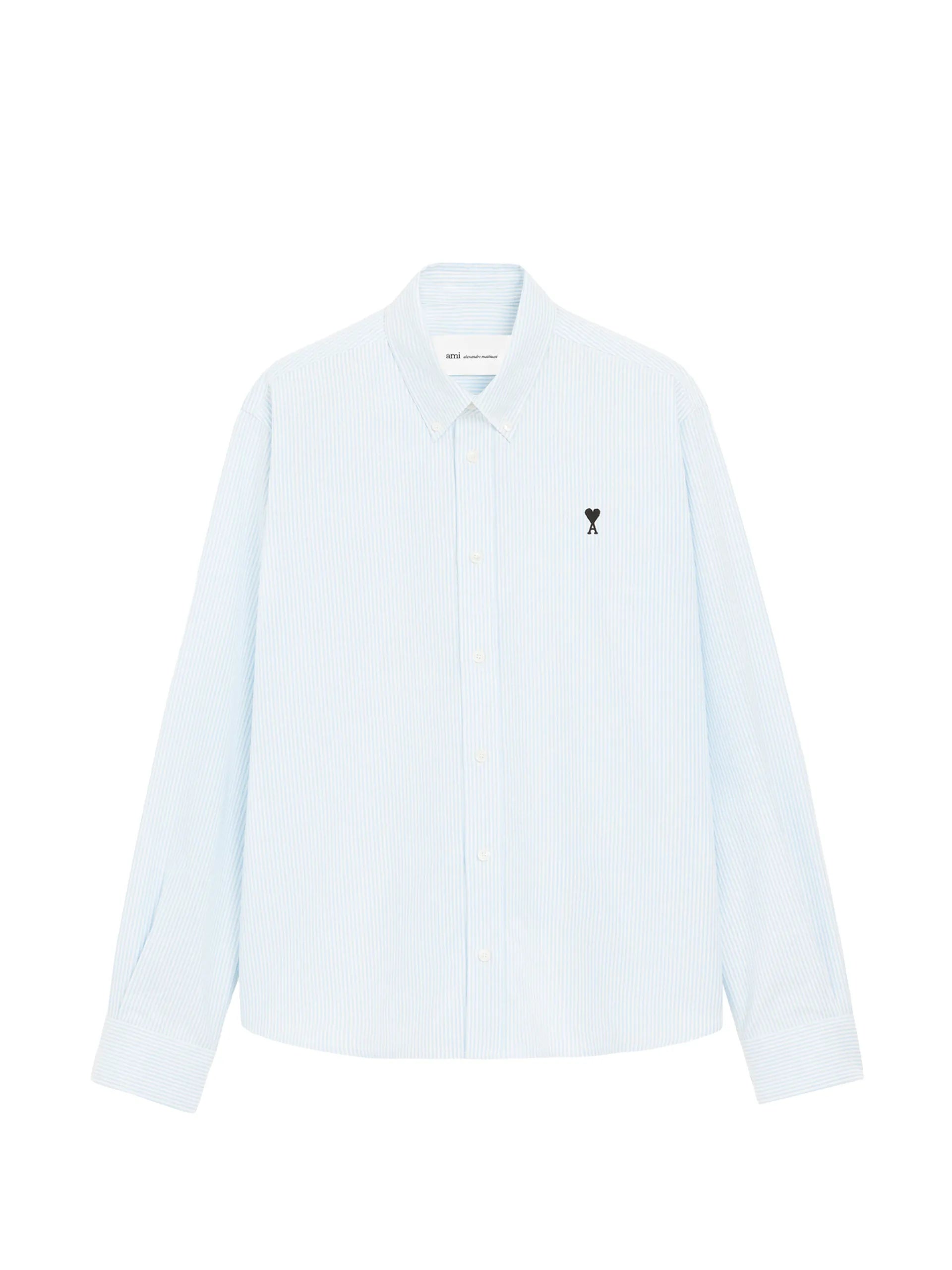 AMI Paris Ami De Coeur Cotton Buttoned Shirt E26HSH763CO0087 Vue 1