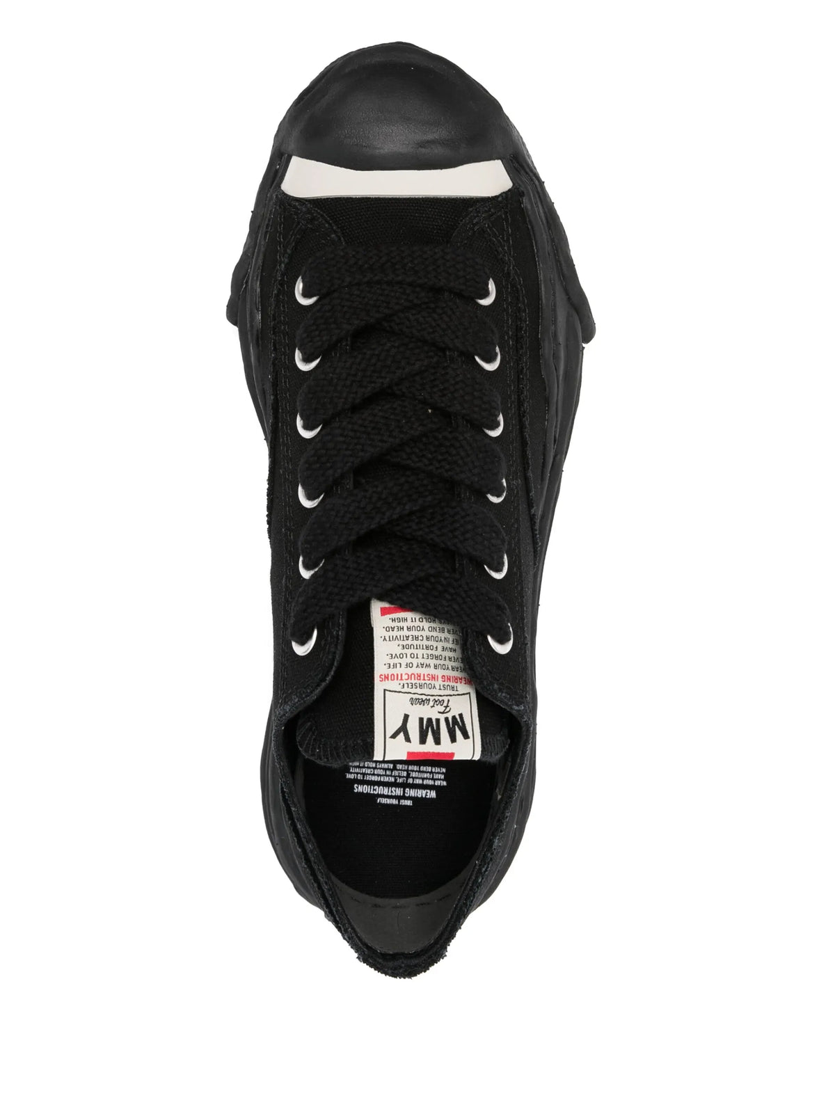 Maison MIHARA YASUHIRO "Hank" OG sole canvas low-top sneakers coloris Black - vue 4