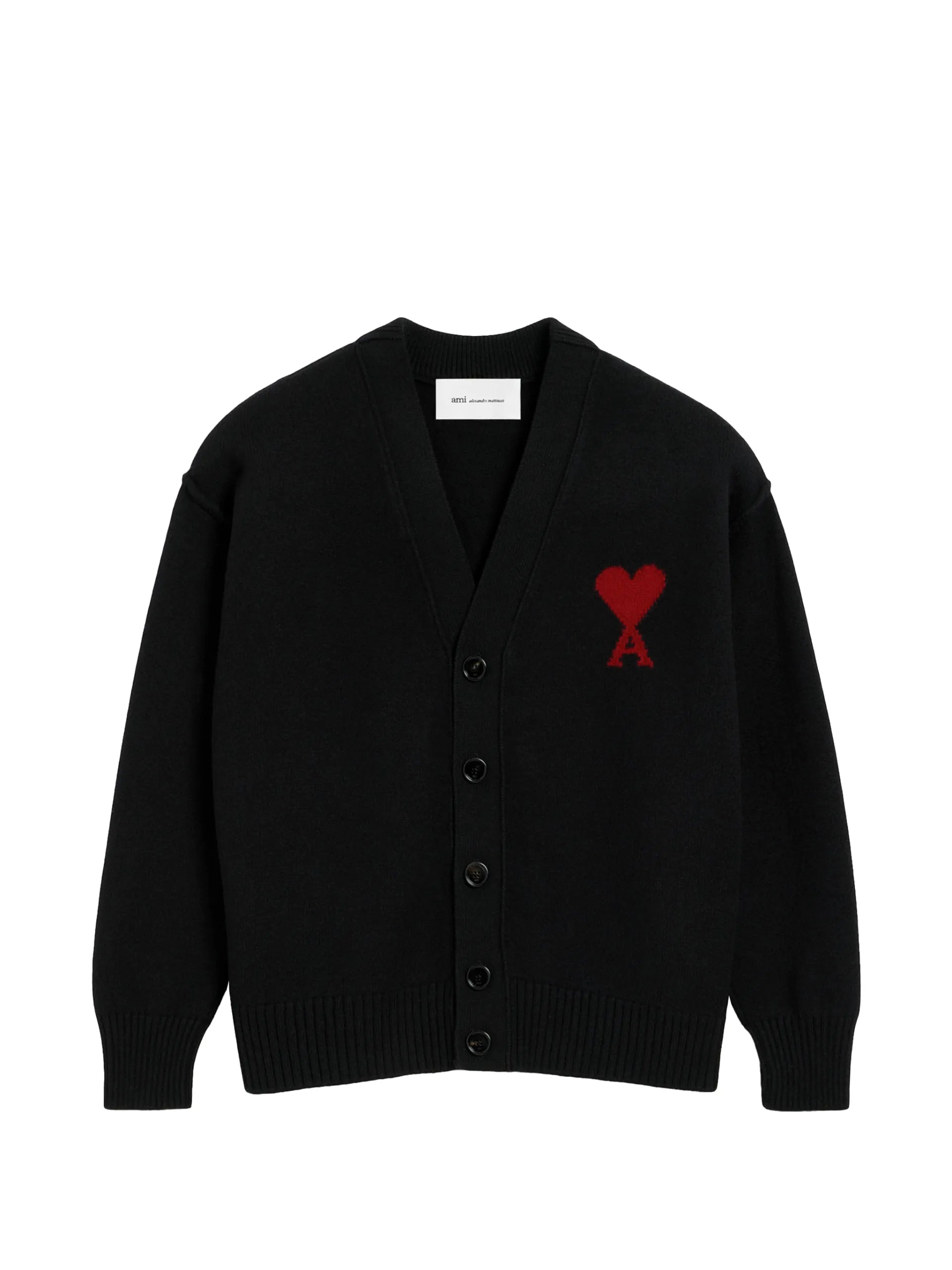 AMI Paris Logo-appliqué Buttoned Cardigan - AMI Paris | Le Block Lyon