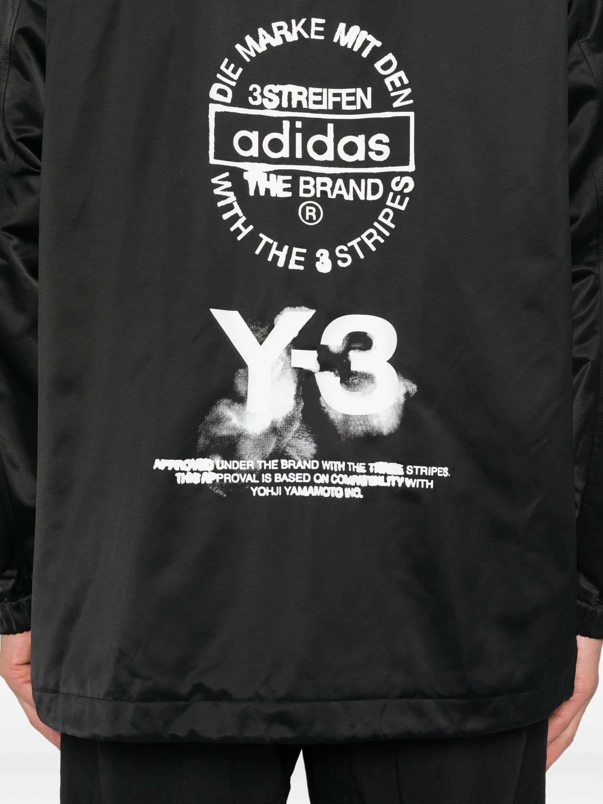 Y-3 Logo-print Shirt Jacket Black Recycled Polyester - vue 5 - Y-3