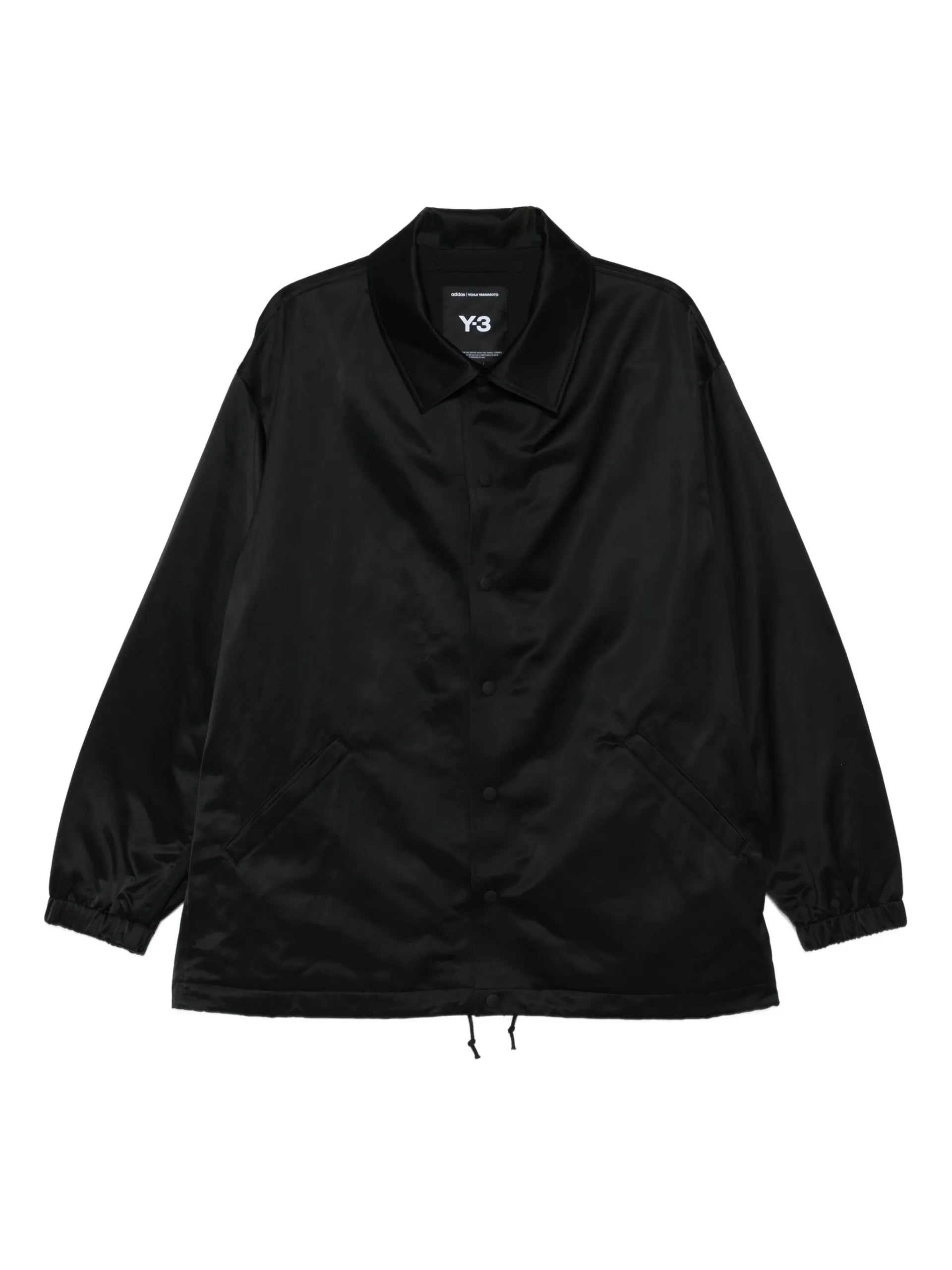 Y-3 Logo-print Shirt Jacket Black Recycled Polyester - Y-3 | Le Block Lyon