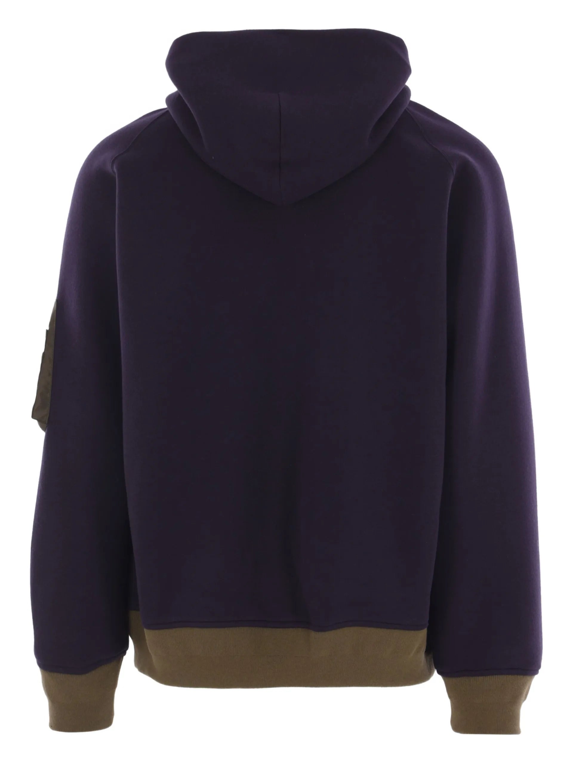 Sacai Zip-up Hoodie Purple Cotton