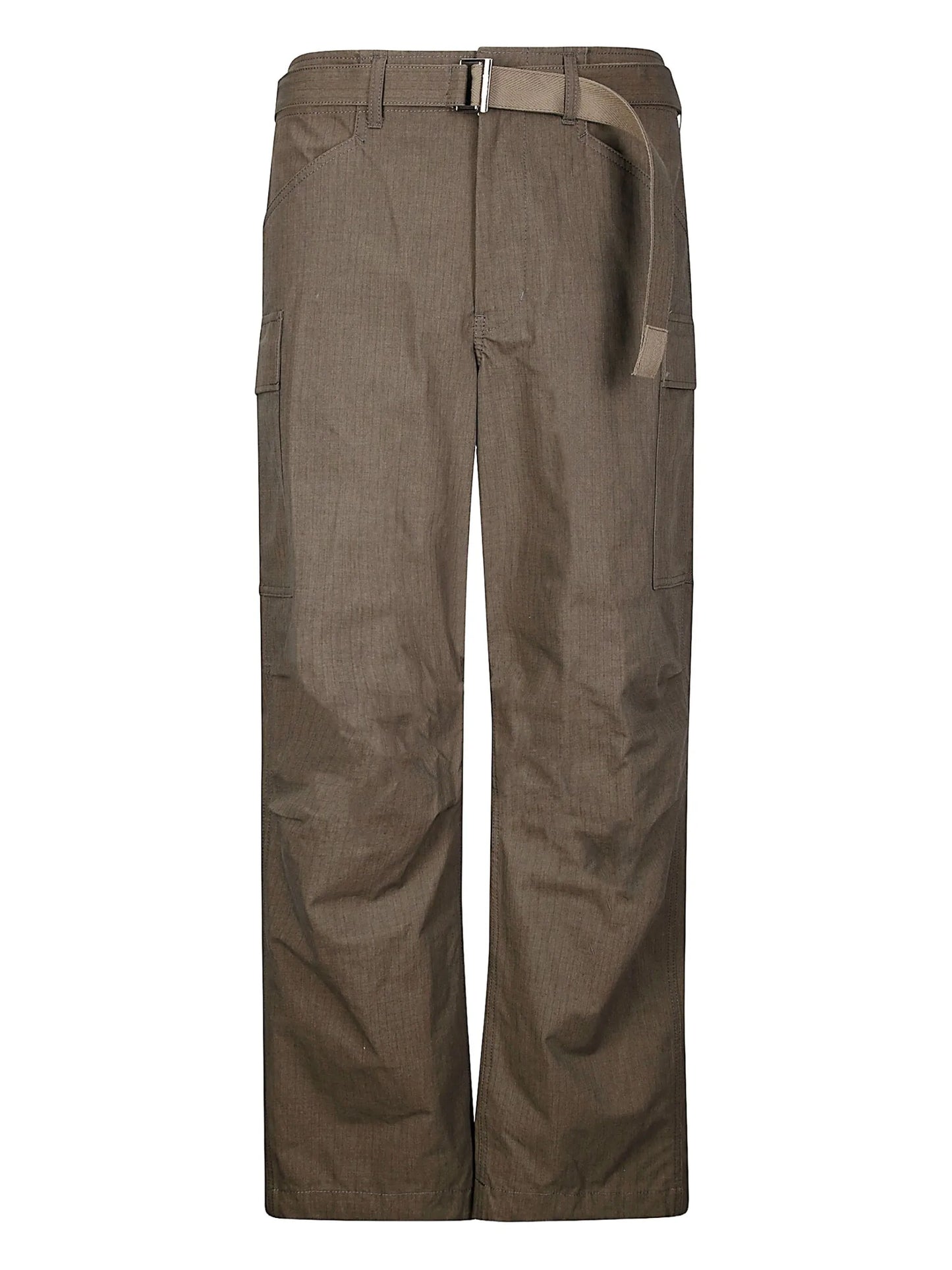Sacai Ripstop Cargo Pants Brown Cotton - sacai | Le Block Lyon