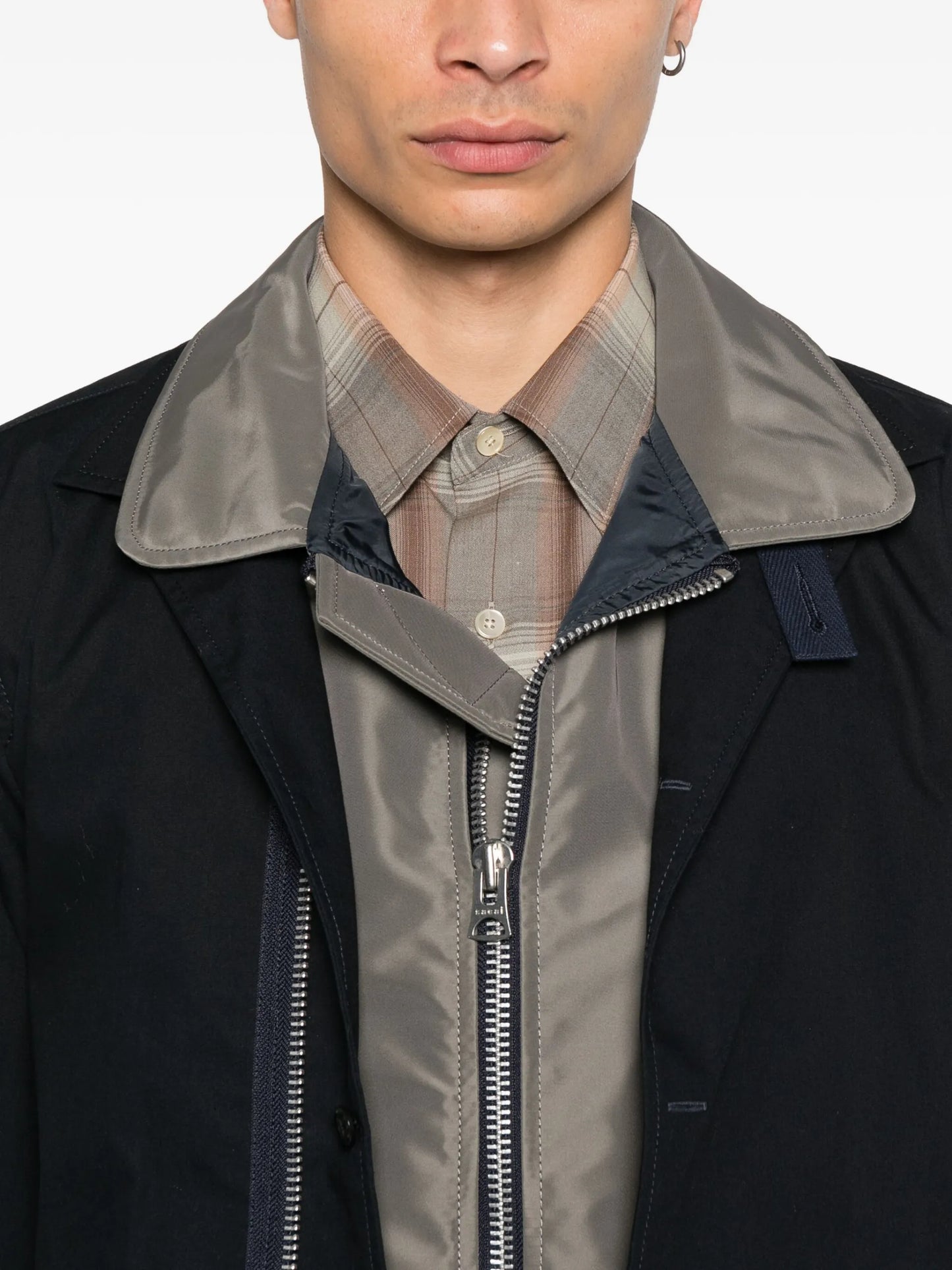 Sacai Oxford Nylon Cotton Jacket SCM244 Vue 5