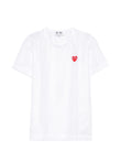 Comme Des Garçons Play Mesh Logo-patch T-shirt AXT351 Vue 1