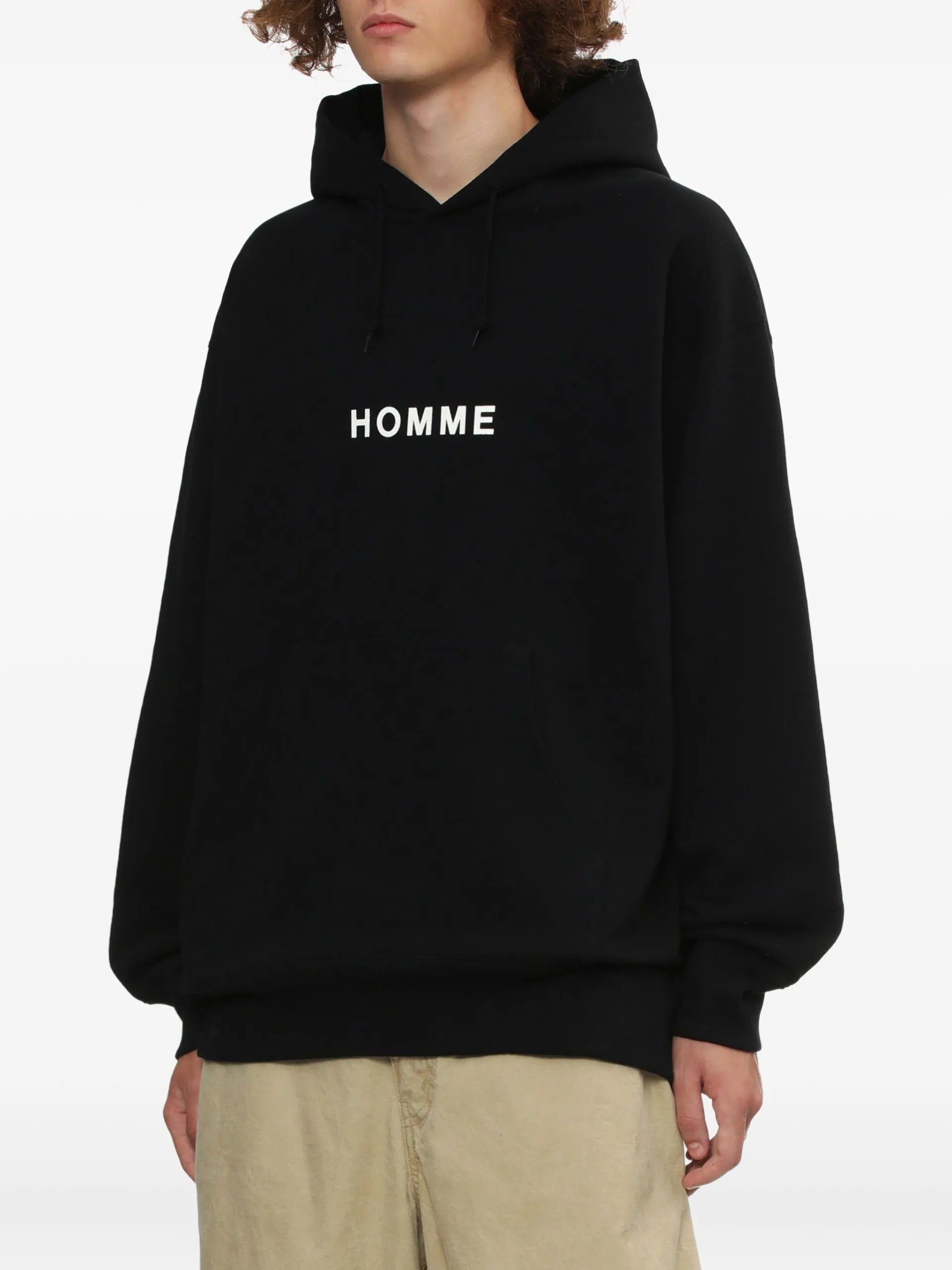 Comme Des Garçons Homme Logo-print Hoodie - detail - Comme des Garçons Homme