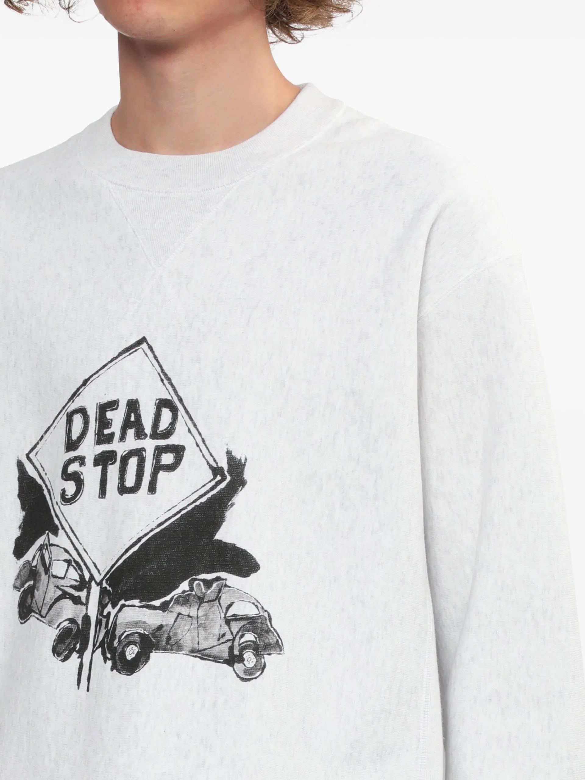 Comme Des Garçons Homme Dead Stop Graphic Sweatshirt - vue 5 - Comme des Garçons Homme