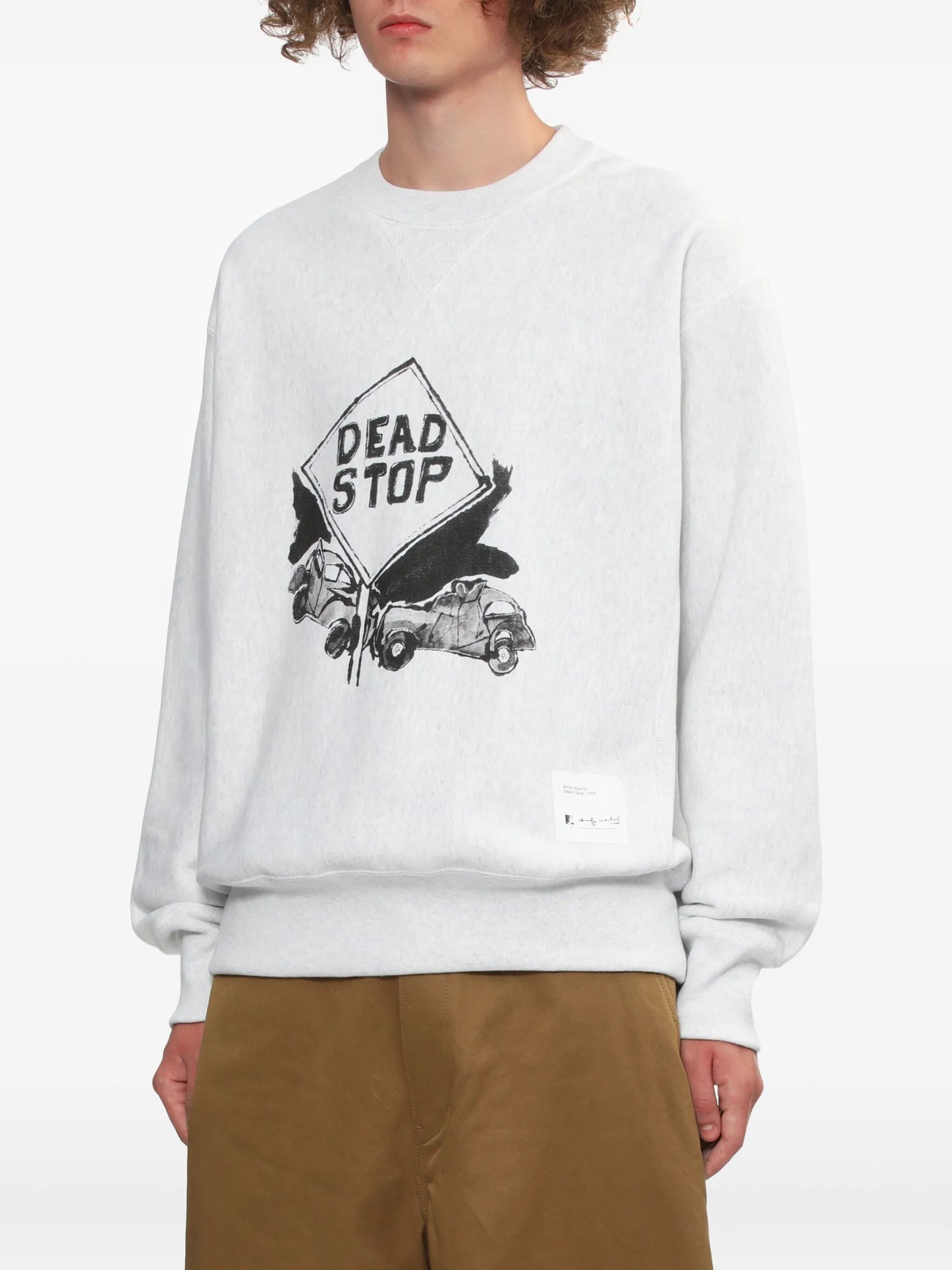Comme Des Garçons Homme Dead Stop Graphic Sweatshirt - detail - Comme des Garçons Homme