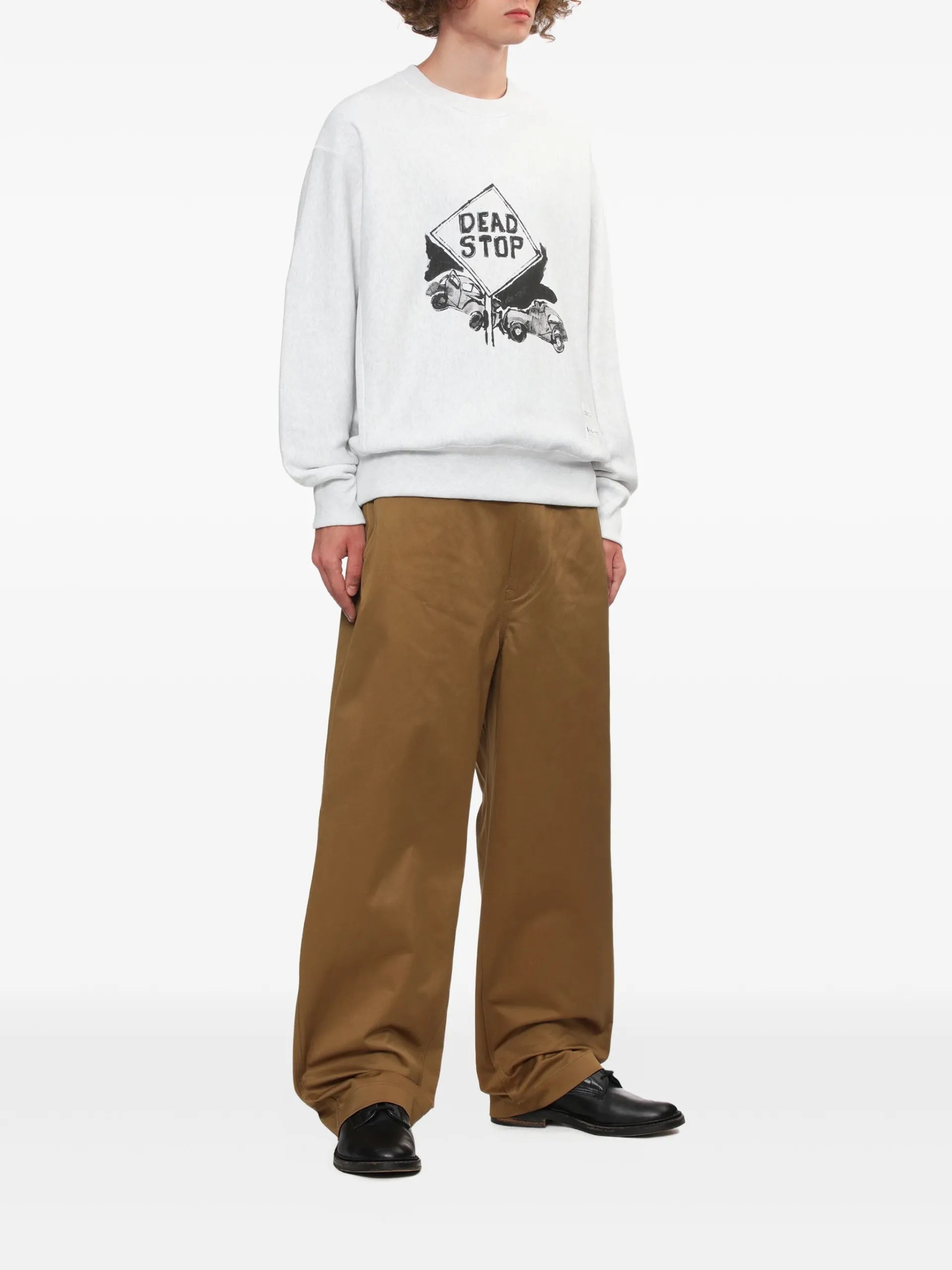 Comme Des Garçons Homme Dead Stop Graphic Sweatshirt