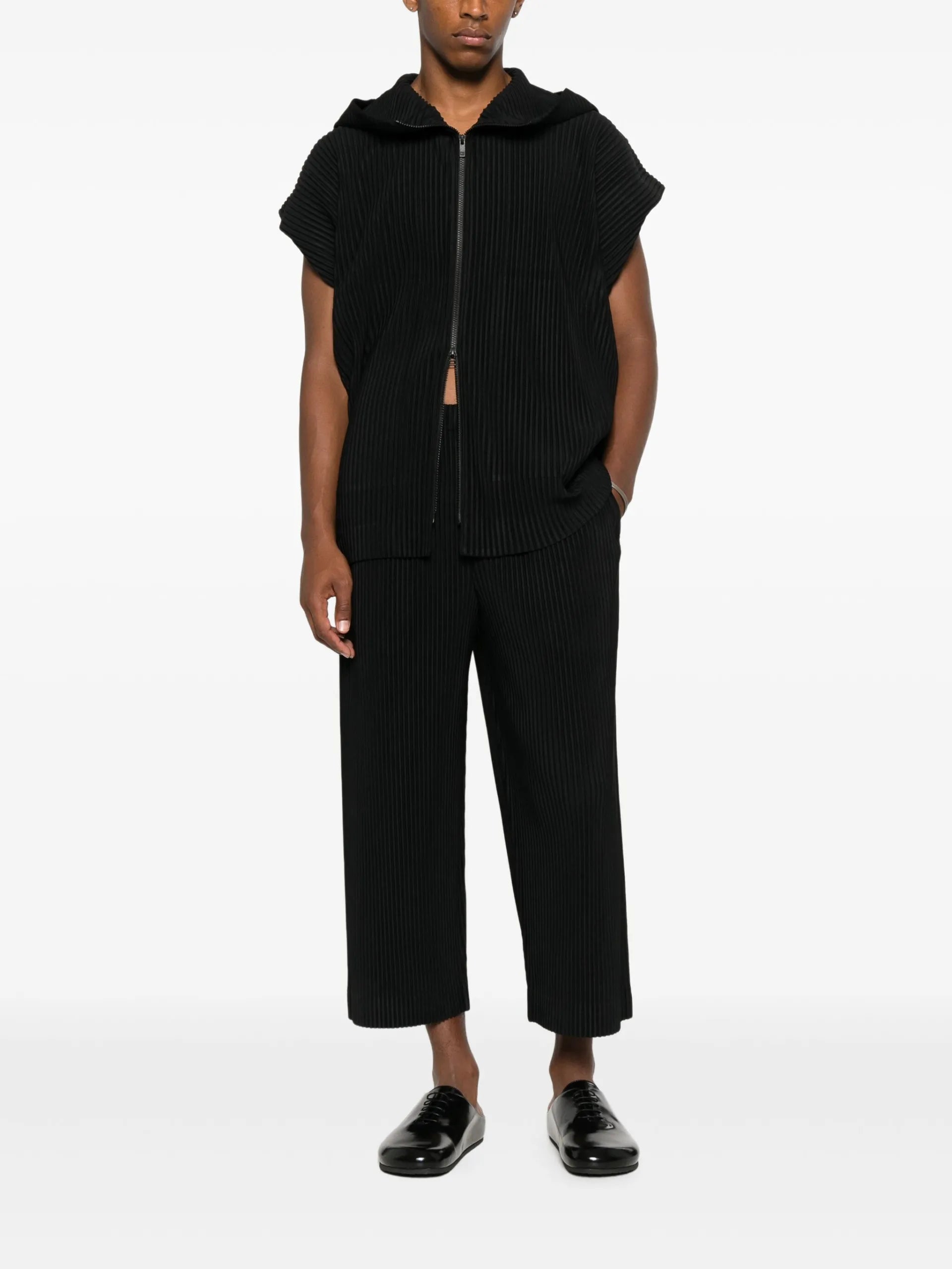 Homme Plissé Issey Miyake Hooded Pleated Gilet