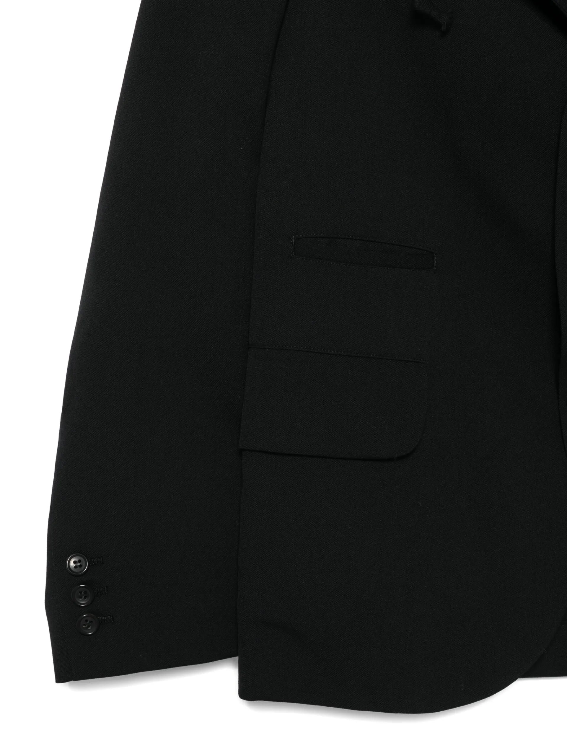 Black Comme Des Garçons Hooded Jacket 1PJ007W25 Vue 3