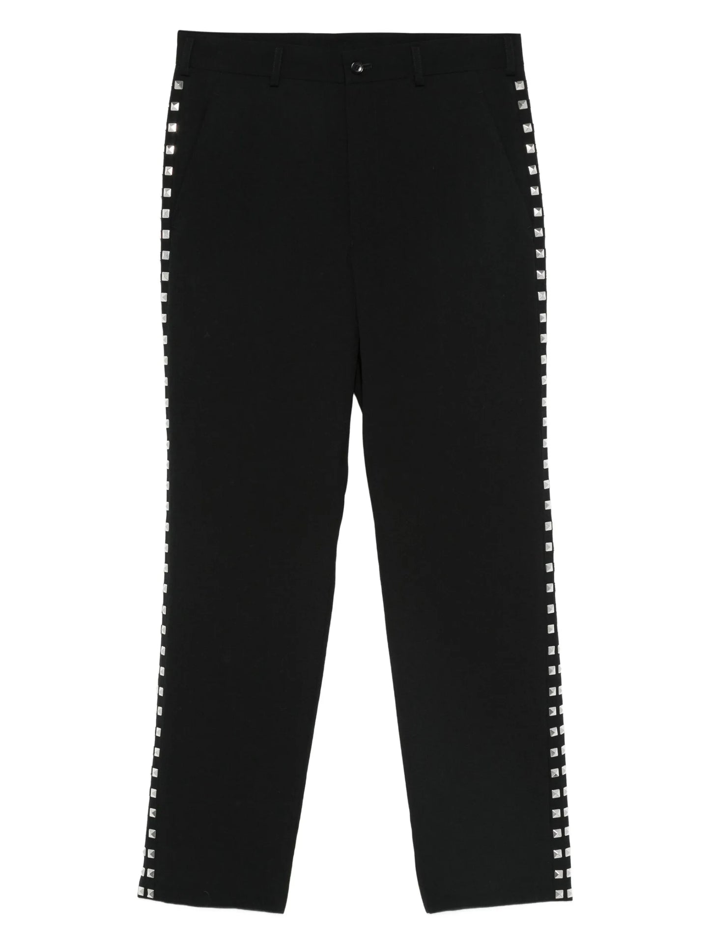 Black Comme Des Garçons Wool Trousers 1PP001W25 Vue 1