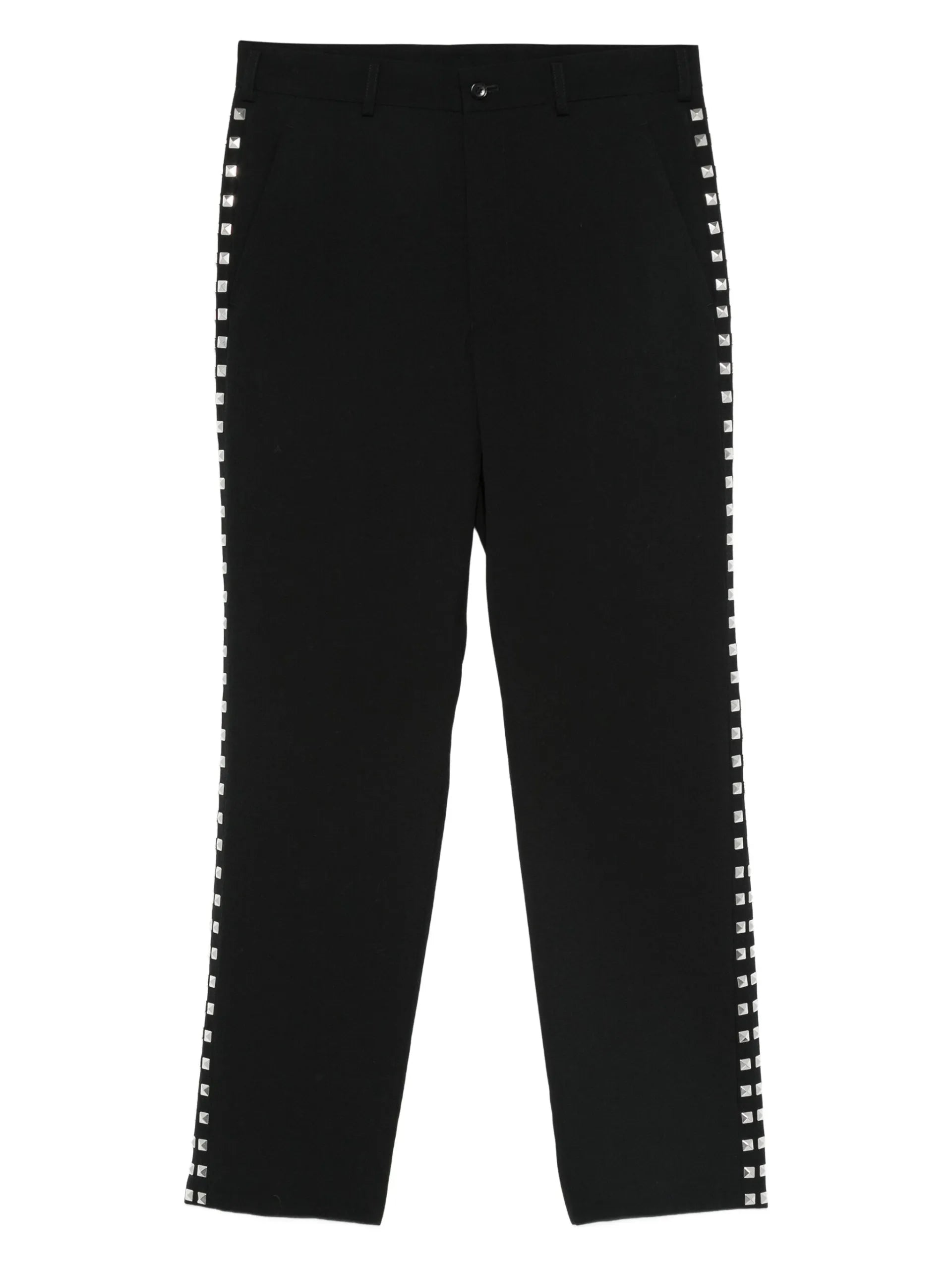 Black Comme Des Garçons Wool Trousers 1PP001W25 Vue 1
