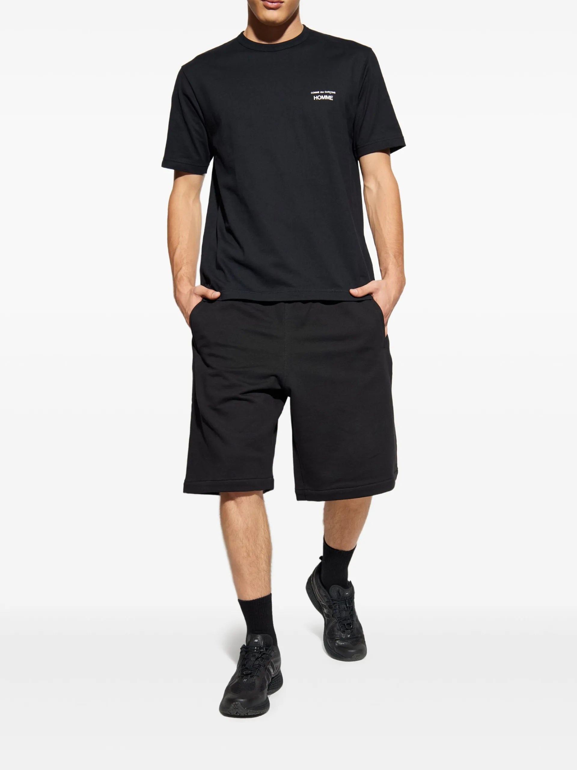 Comme Des Garçons Homme Logo-print Cotton T-shirt