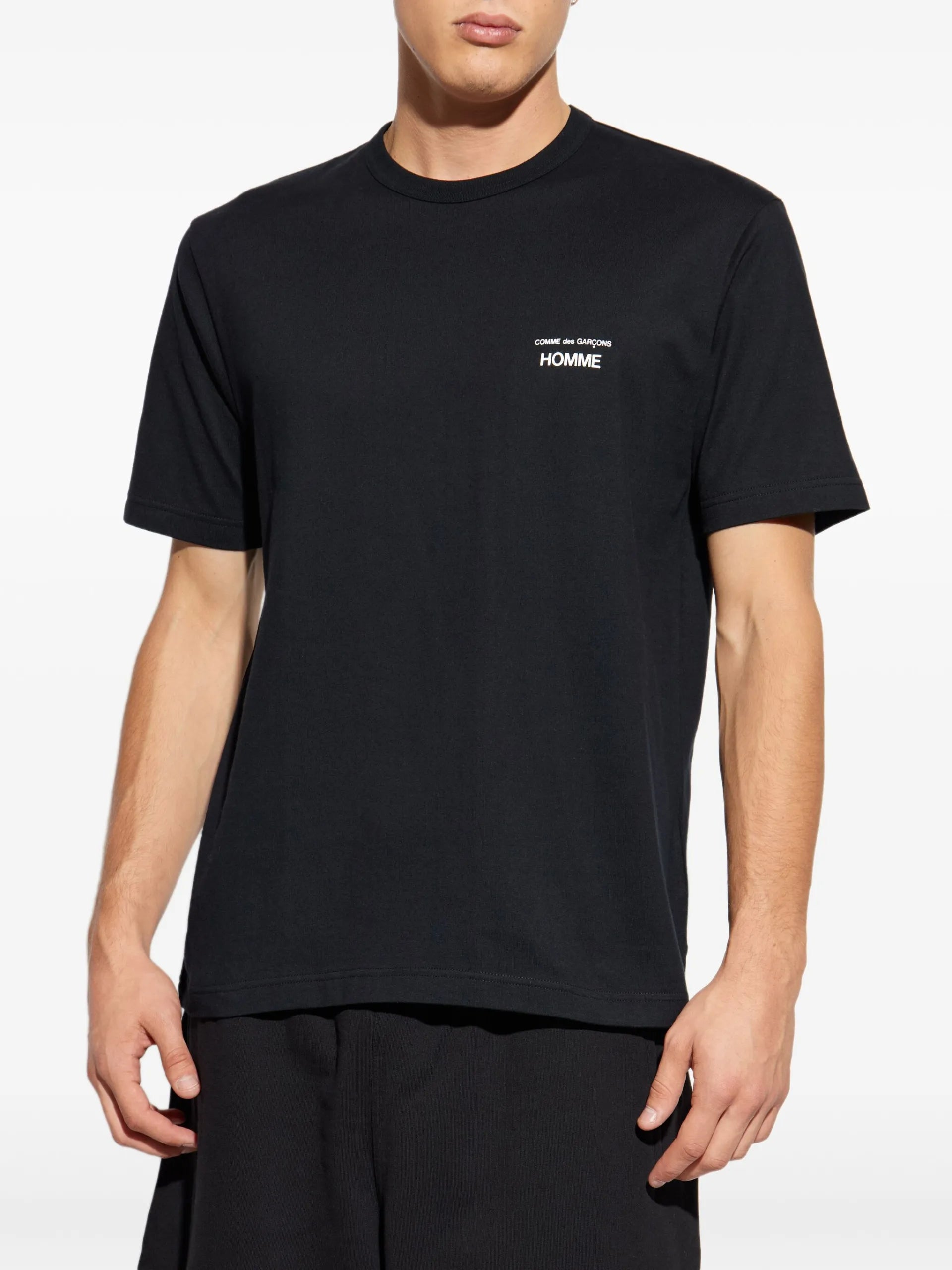 Comme Des Garçons Homme Logo-print Cotton T-shirt - detail - Comme des Garçons Homme