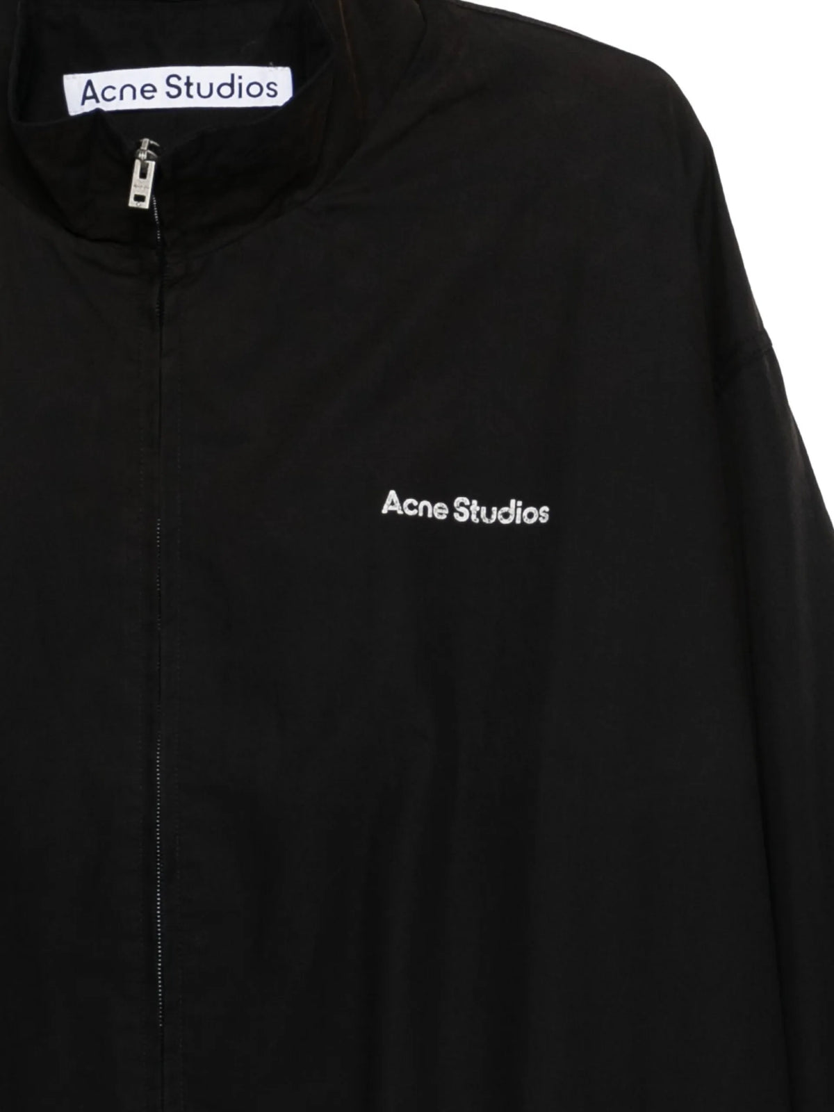 Acne Studios washed logo jacket coloris Black - vue 3
