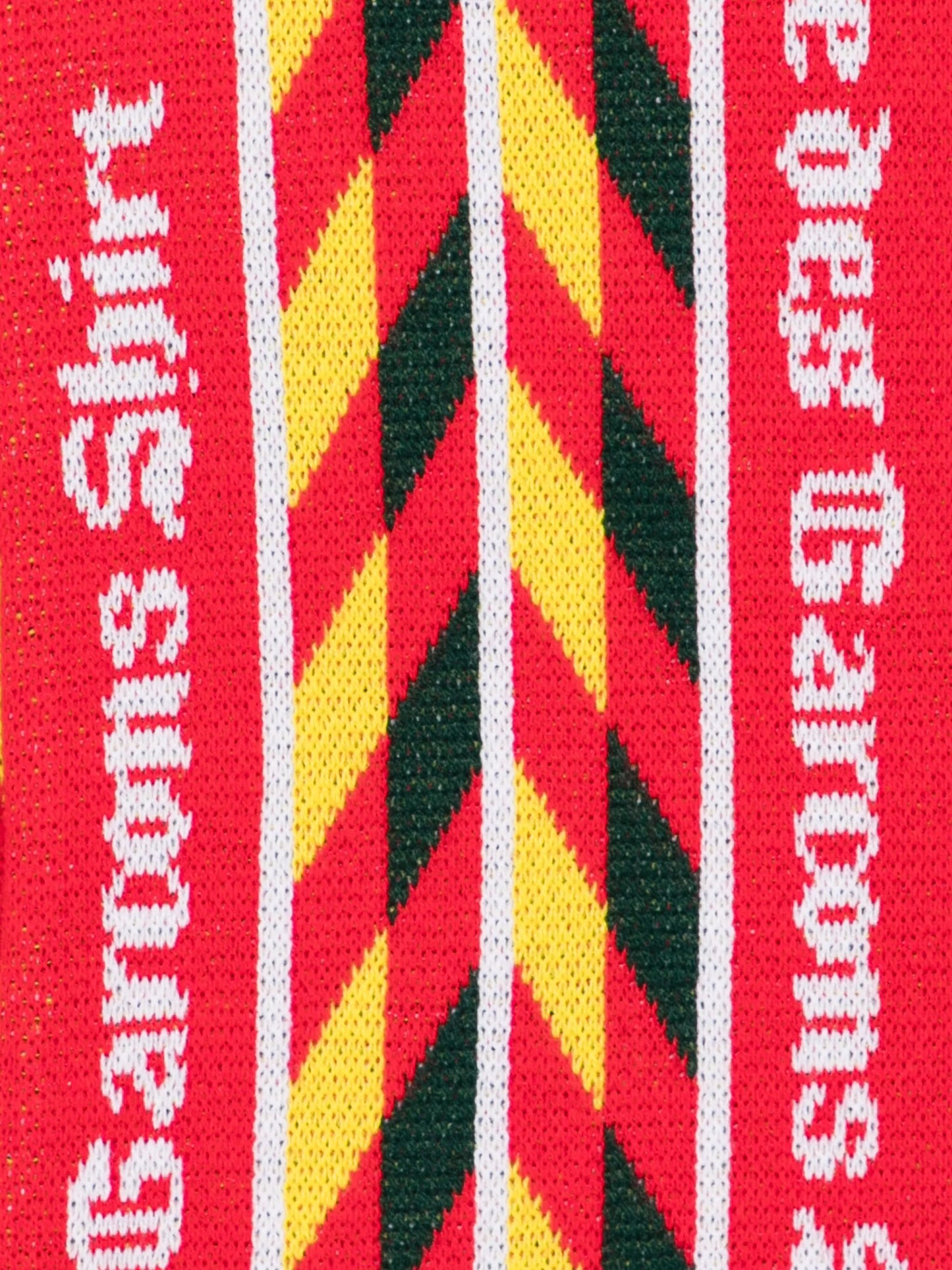 Comme Des Garçons Shirt Chevron-pattern Fringed Scarf - vue arriere - Comme Des Garçons Shirt