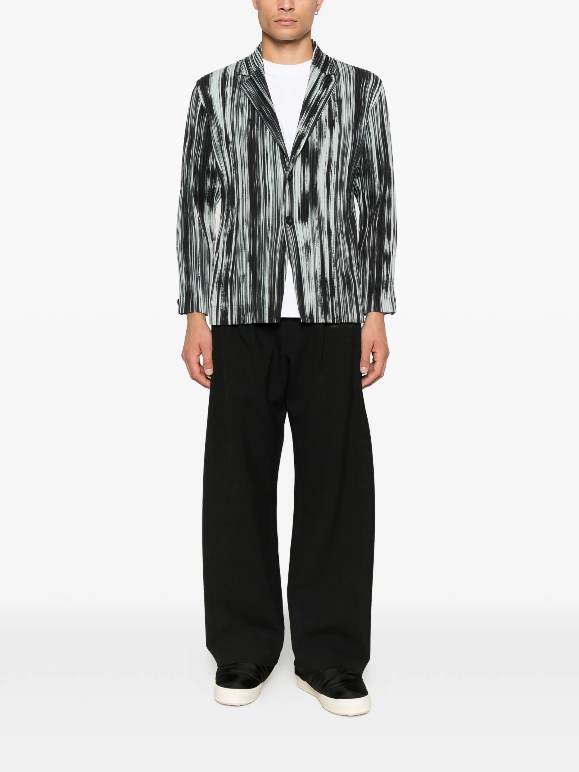 Homme Plissé Issey Miyake Striped Blazer