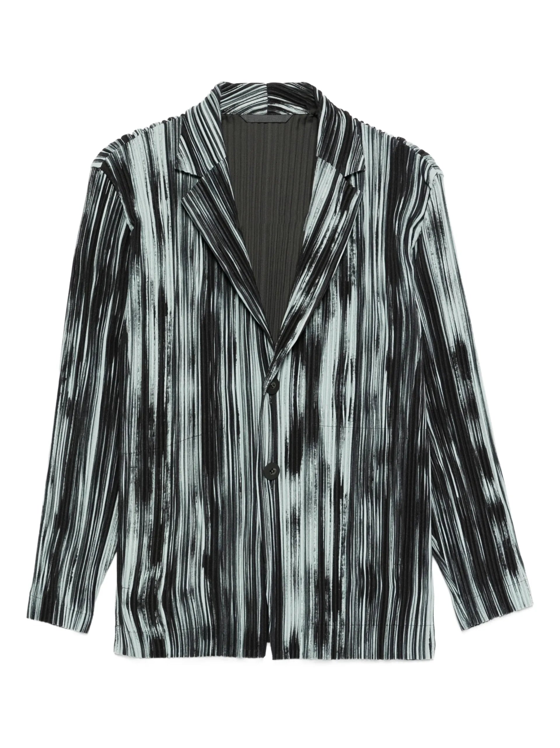 Homme Plissé Issey Miyake Striped Blazer - Homme Plissé Issey Miyake | Le Block Lyon