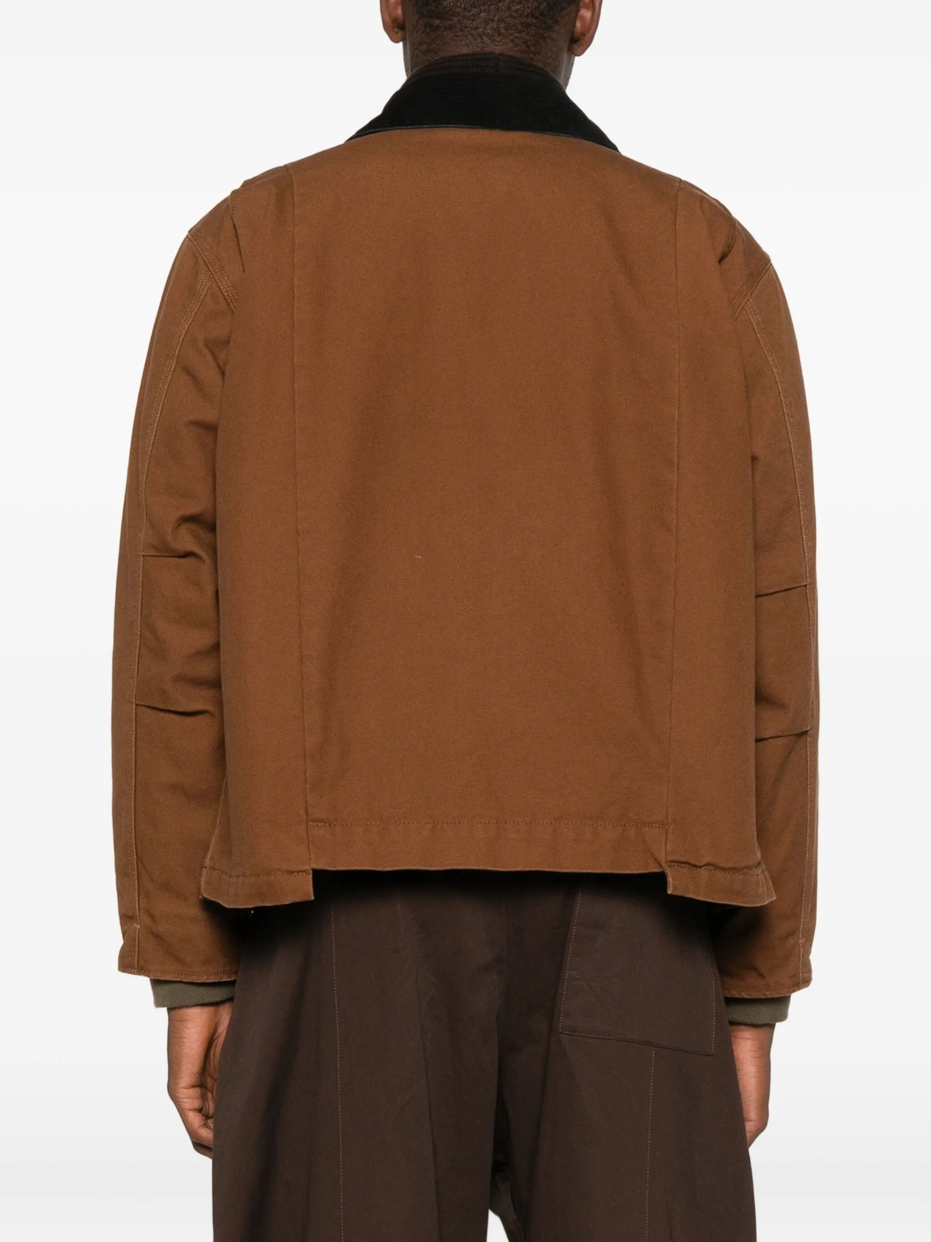 Sacai X Carhartt Zip-up Contrast-collar Jacket 2500990S642 Vue 4