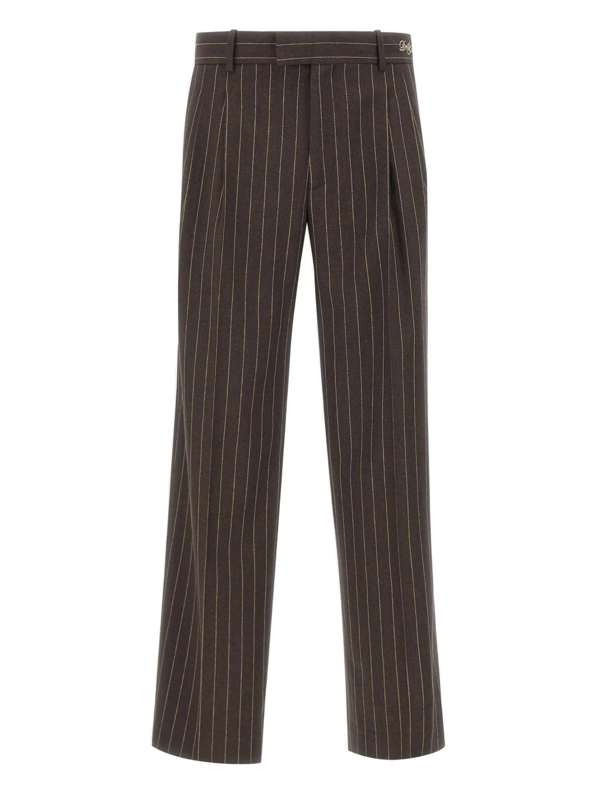 Drôle De Monsieur Pinstriped Pleated Pants - Drôle De Monsieur | Le Block Lyon