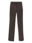 Drôle De Monsieur Pinstriped Pleated Pants - Drôle De Monsieur | Le Block Lyon