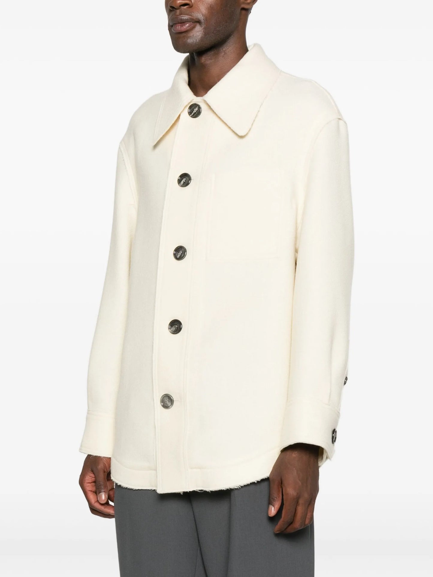 AMI Paris Point-collar Shirt Jacket - detail - AMI Paris