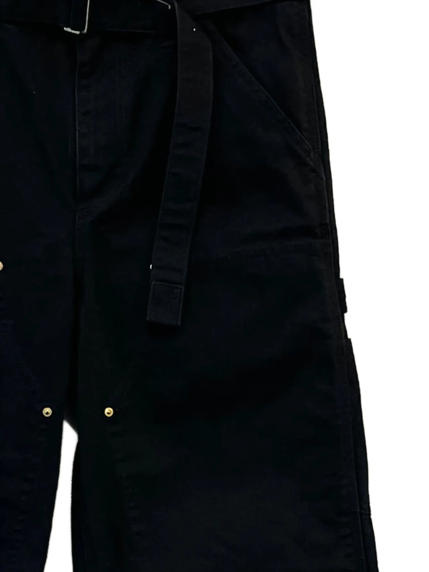 Sacai Belted Trousers Black Cotton - vue arriere - sacai