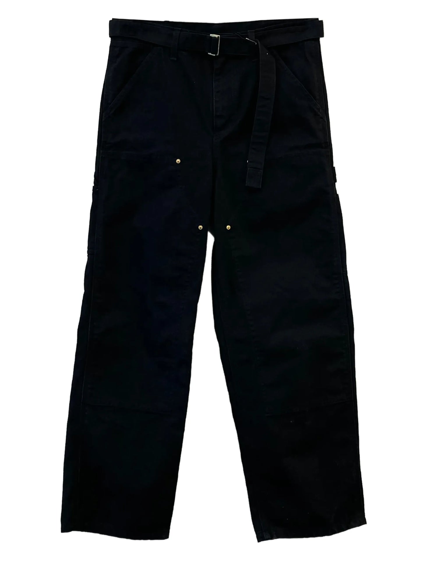 Sacai Belted Trousers Black Cotton - sacai | Le Block Lyon