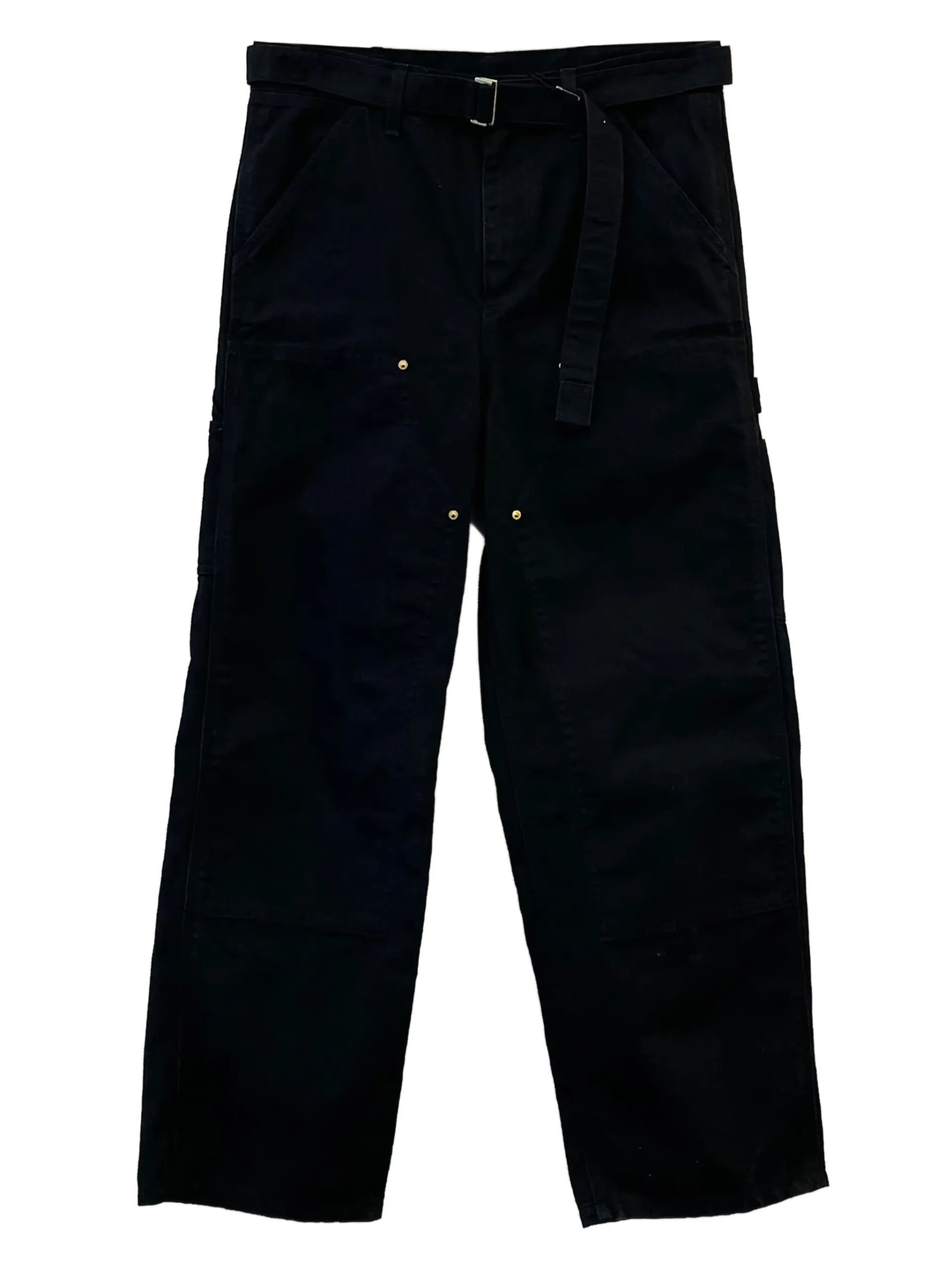 Sacai Belted Trousers Black Cotton - sacai | Le Block Lyon