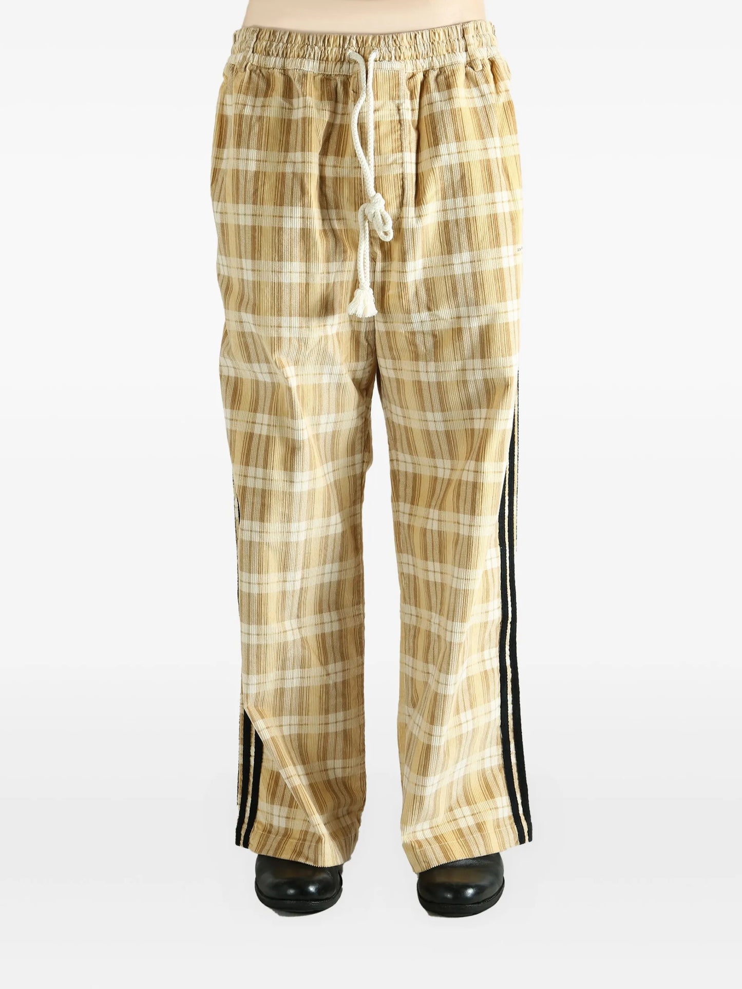 Adidas Plaid-pattern Trousers KC3140 Vue 2