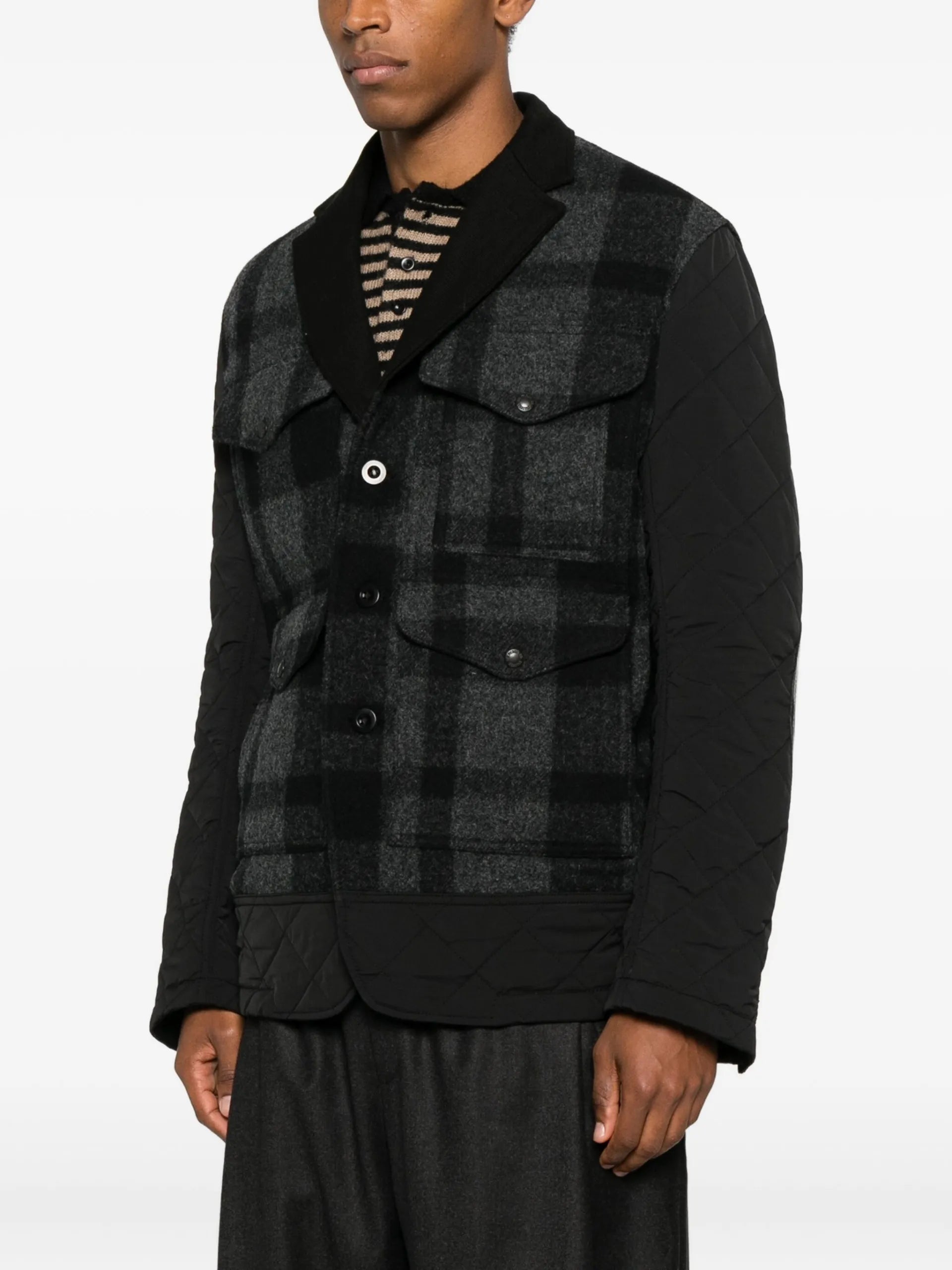 Junya Watanabe MAN X Filson Quilted Plaid Jacket - detail - Junya Watanabe MAN