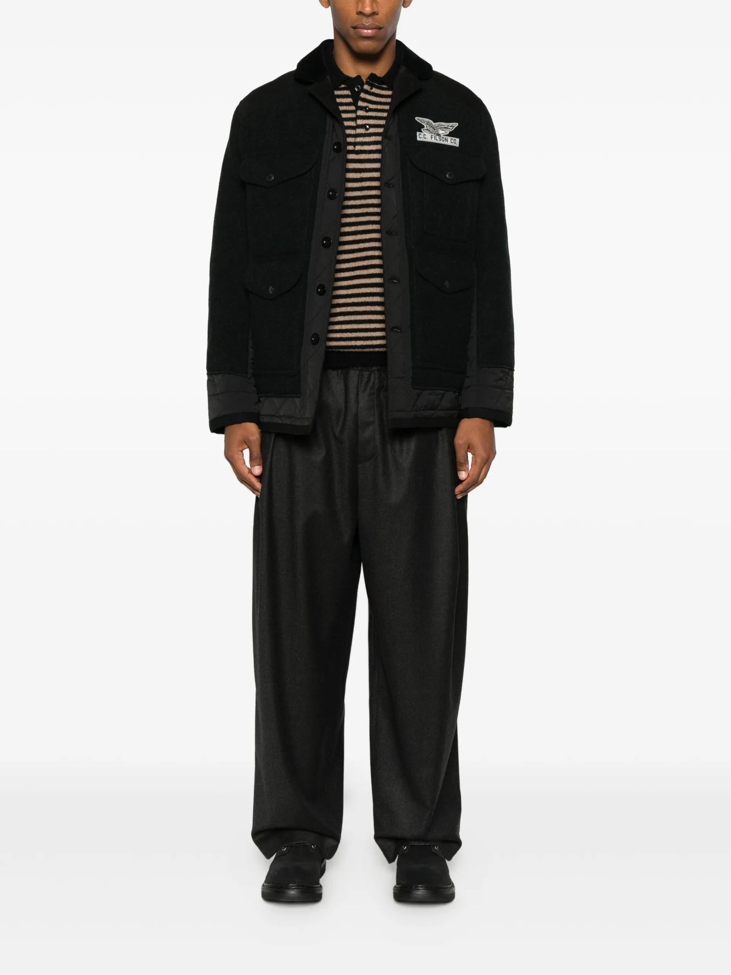 Junya Watanabe MAN X Filson Buttoned Patch-detail Jacket - vue arriere - Junya Watanabe MAN