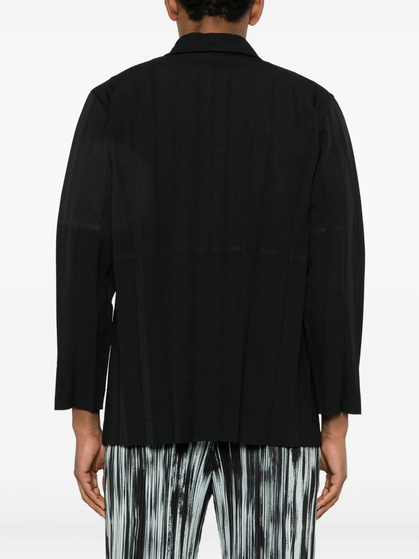 Homme Plissé Issey Miyake Pleated Buttoned Blazer HP58FD160 Vue 4