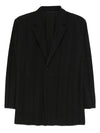 Homme Plissé Issey Miyake Pleated Buttoned Blazer HP58FD160 Vue 1
