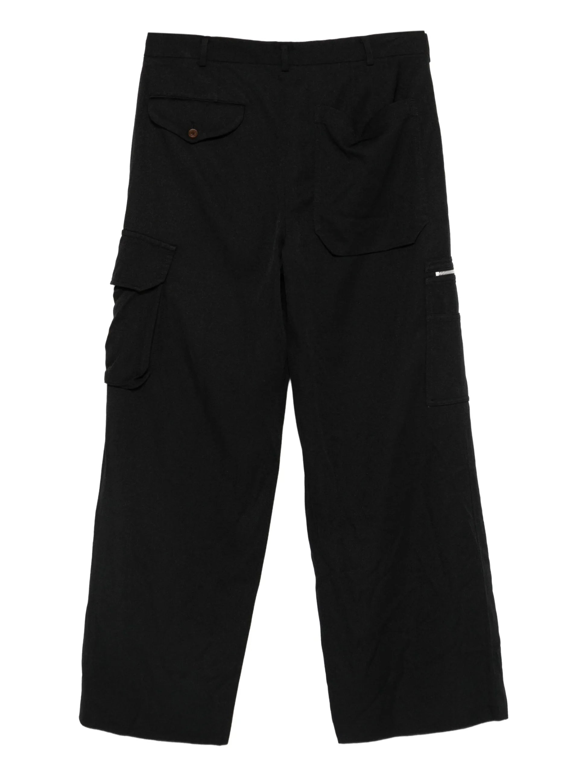 Black Comme Des Garçons Zip-pocket Cargo Pants