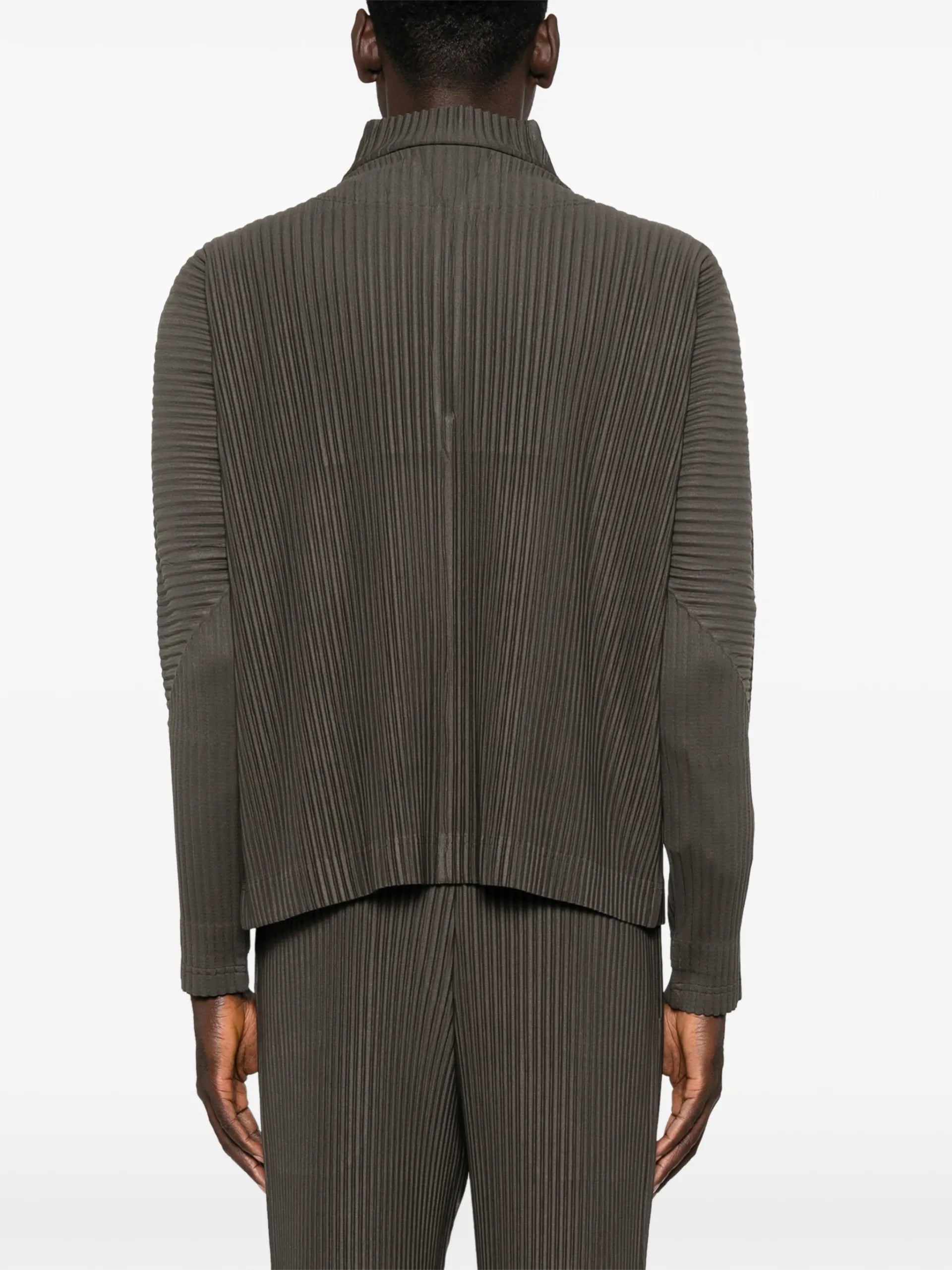 Homme Plissé Issey Miyake Zip-up Pleated Top - vue 4 - Homme Plissé Issey Miyake
