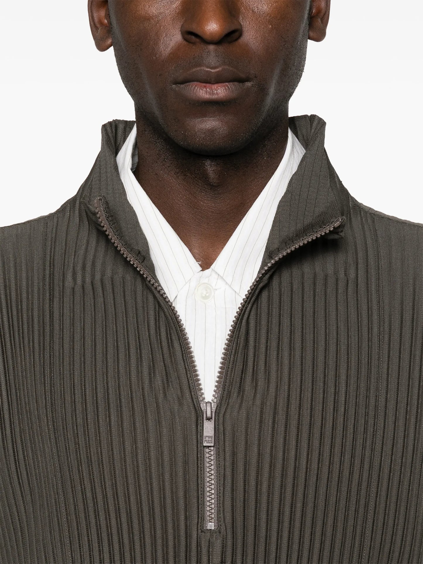 Homme Plissé Issey Miyake Zip-up Pleated Top - vue 5 - Homme Plissé Issey Miyake