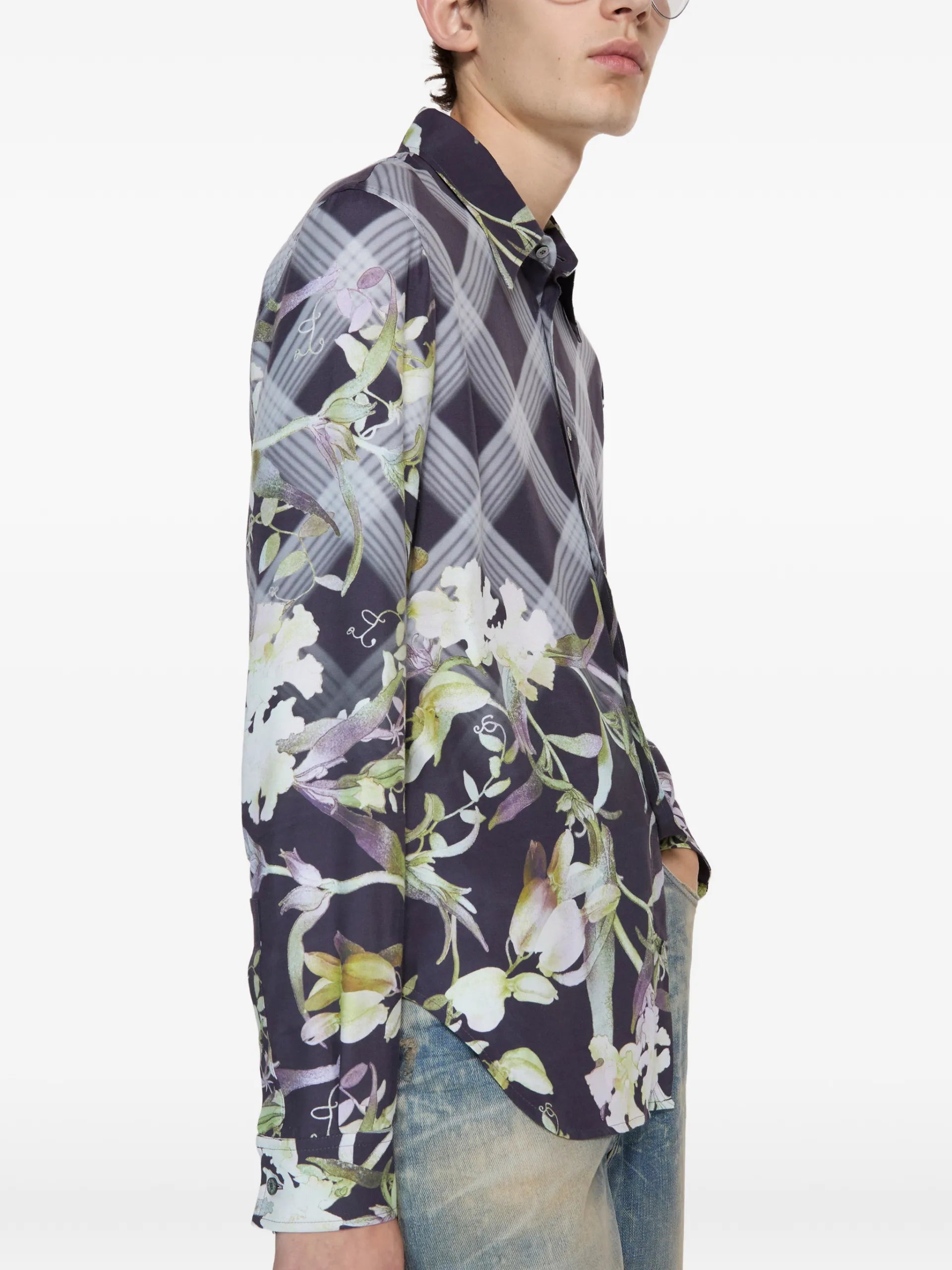Acne Studios Floral-print Shirt BB0657 Vue 4