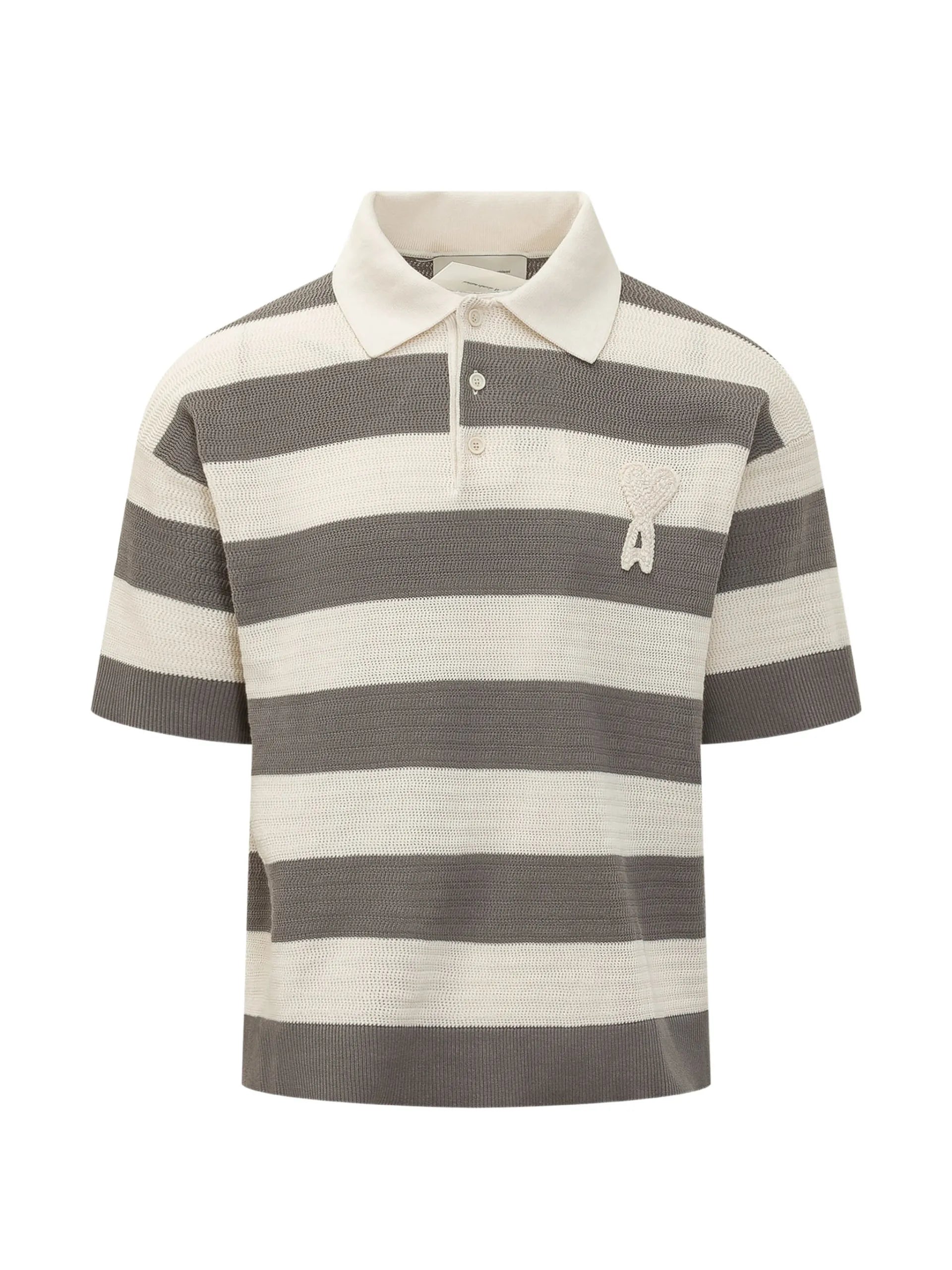 AMI Paris Ami De Coeur Cotton Polo Shirt HPL432KN0153 Vue 1