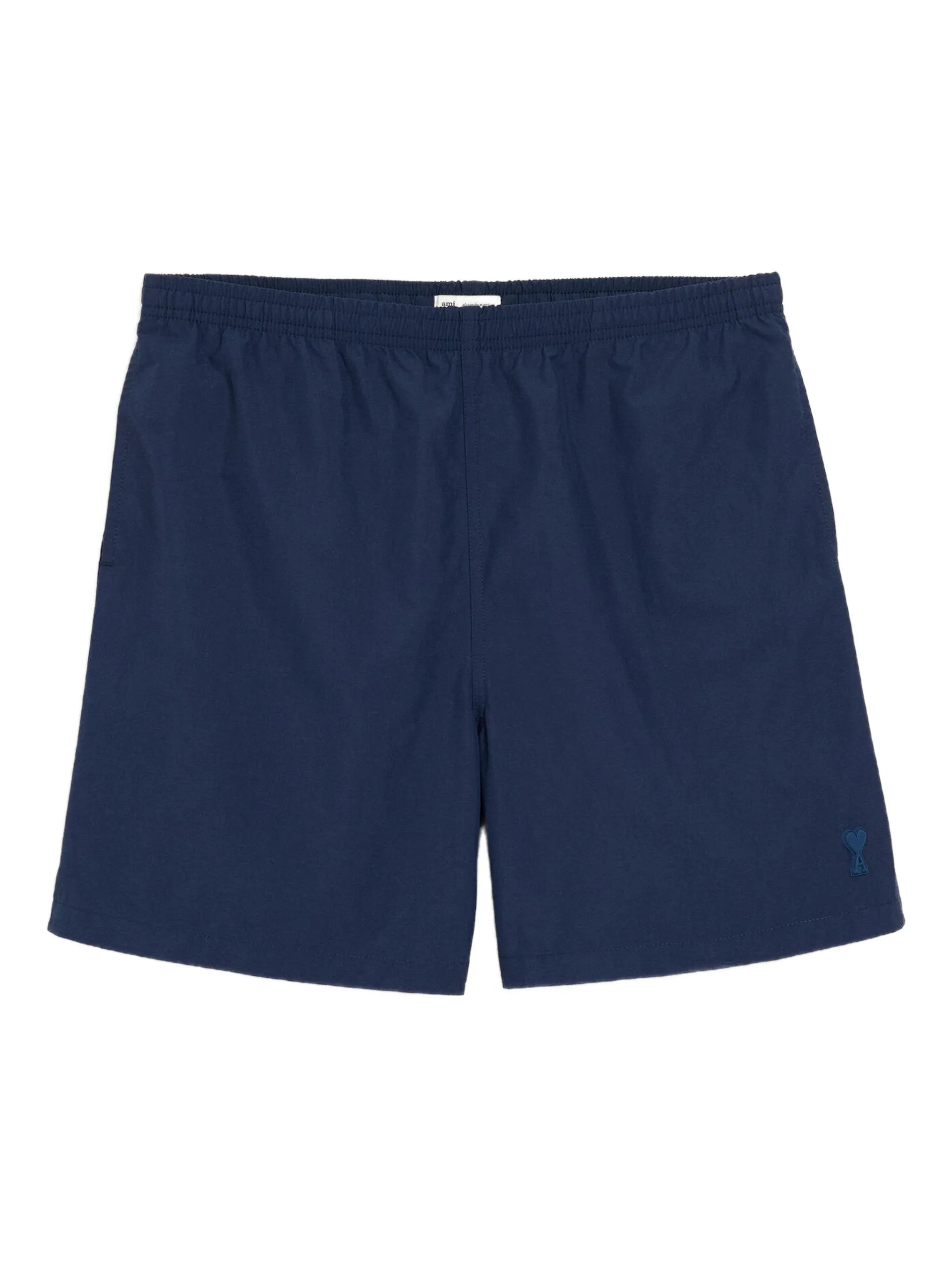 AMI Paris Logo Plain Swim Shorts HBW318PA0027 Vue 1