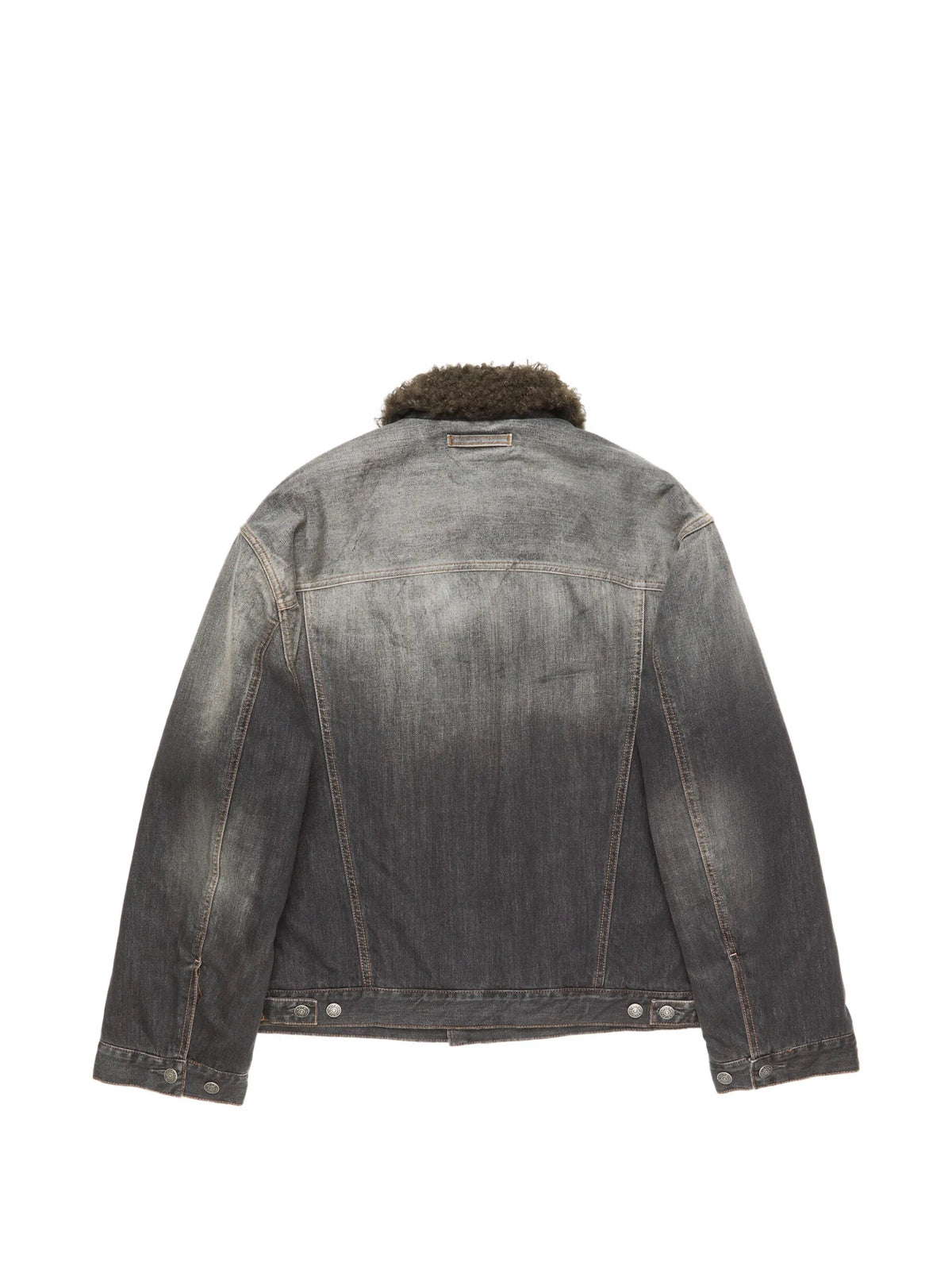 Acne Studios washed denim jacket coloris Grey - vue 6