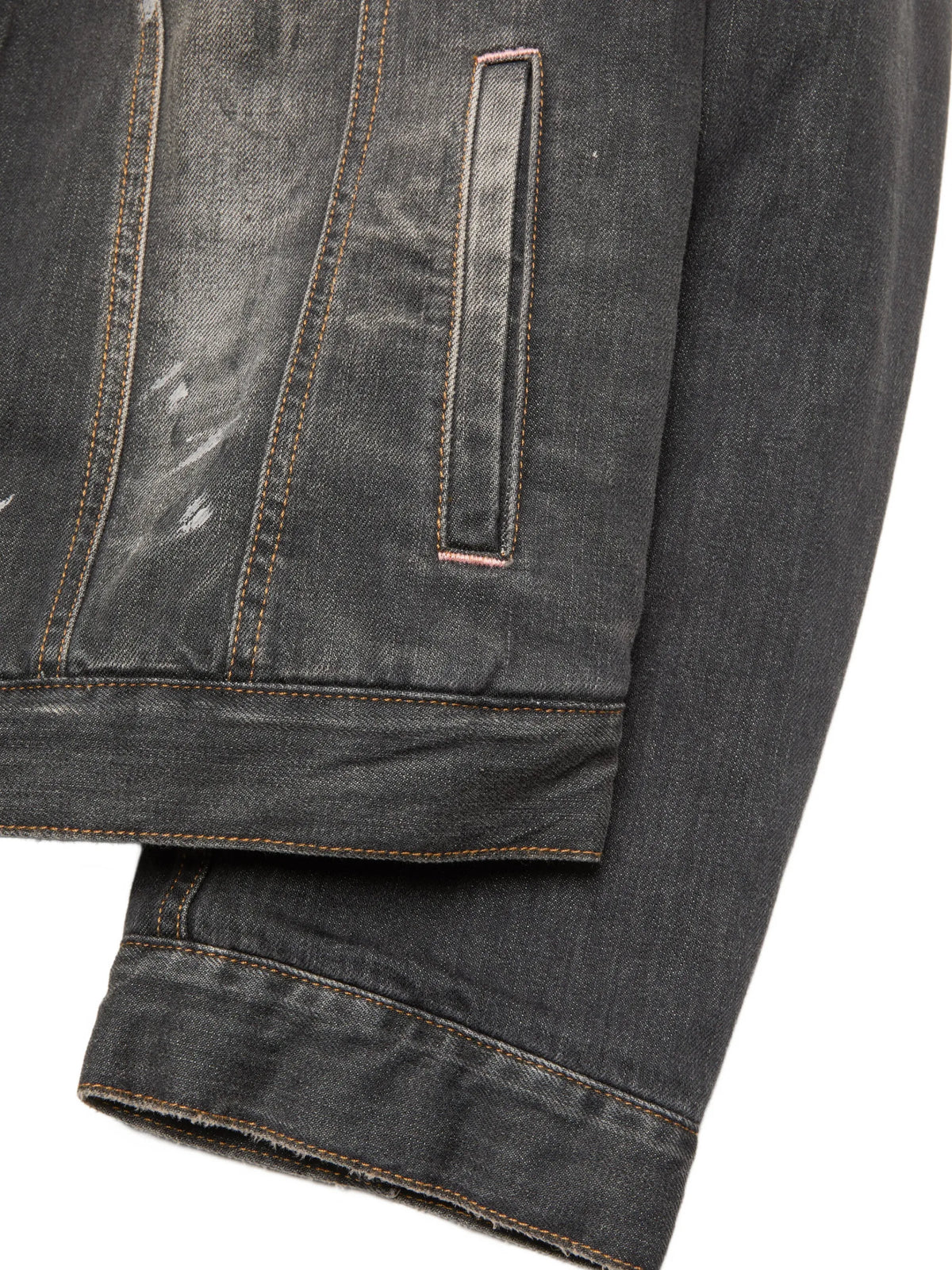 Acne Studios washed denim jacket coloris Grey - vue 5