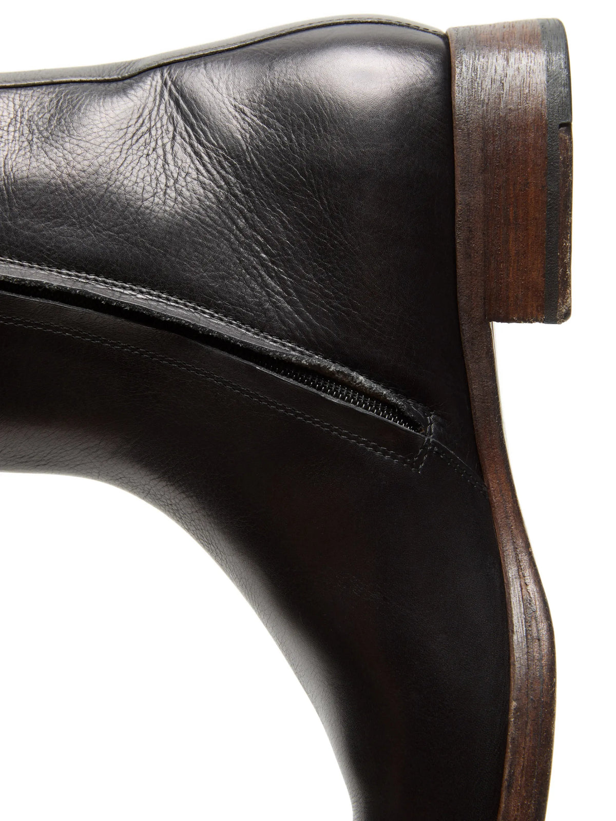Acne Studios leather ankle boots coloris Black - vue 4