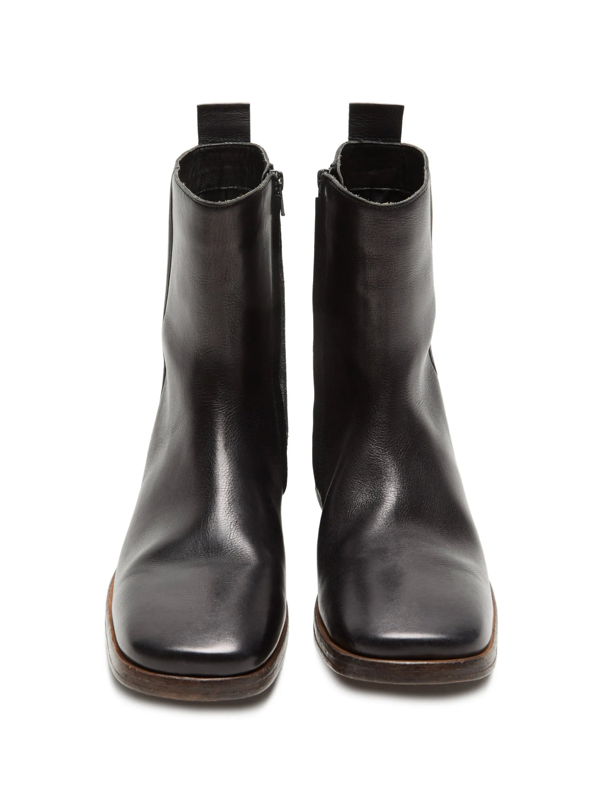 Acne Studios leather ankle boots coloris Black - vue 2