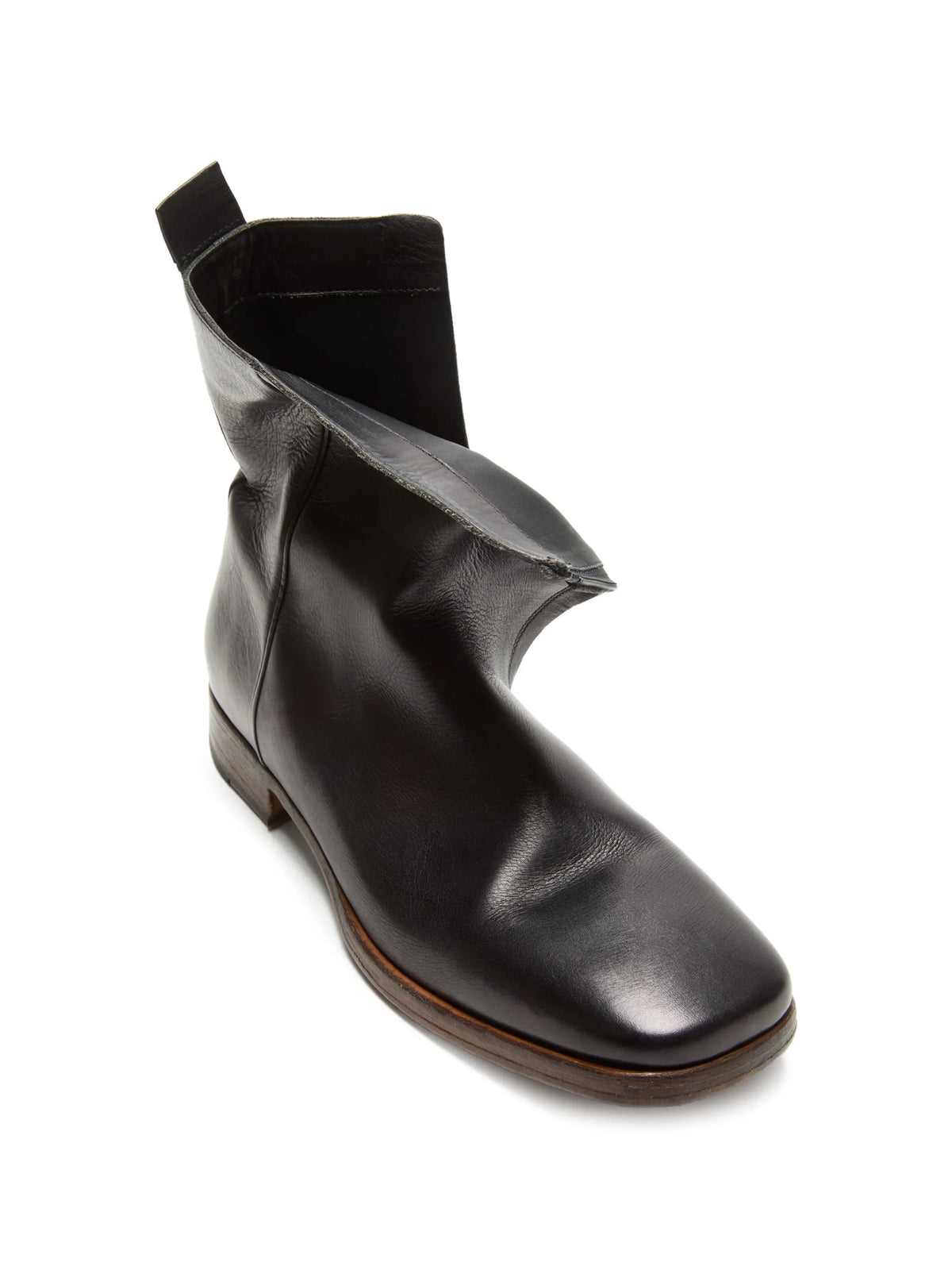 Acne Studios leather ankle boots coloris Black - vue 3