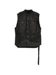 Rick Owens DRKSHDW Tommy Jumbo Buttoned Pocket Gilet DU01F4764DBK Vue 1