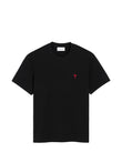 AMI Paris Ami De Coeur Organic-cotton T-shirt E26BFUTS035724 Vue 1